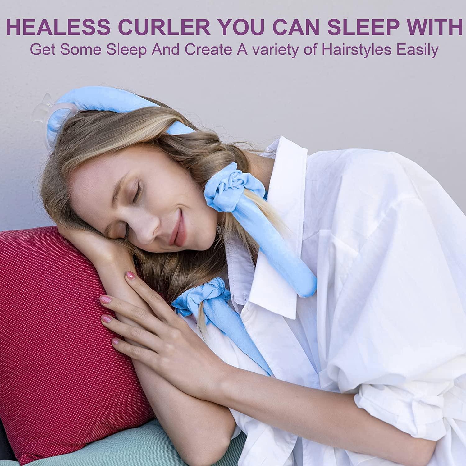 CORATED Banda de Rizado Sin Calor Rosa 100 cm para Cabello