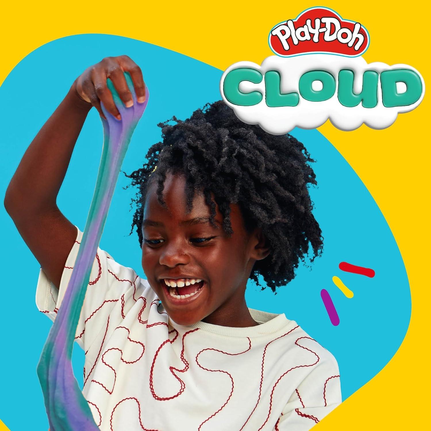 Play-Doh Nube 170g Púrpura Verde Azulado Aroma Frambuesa