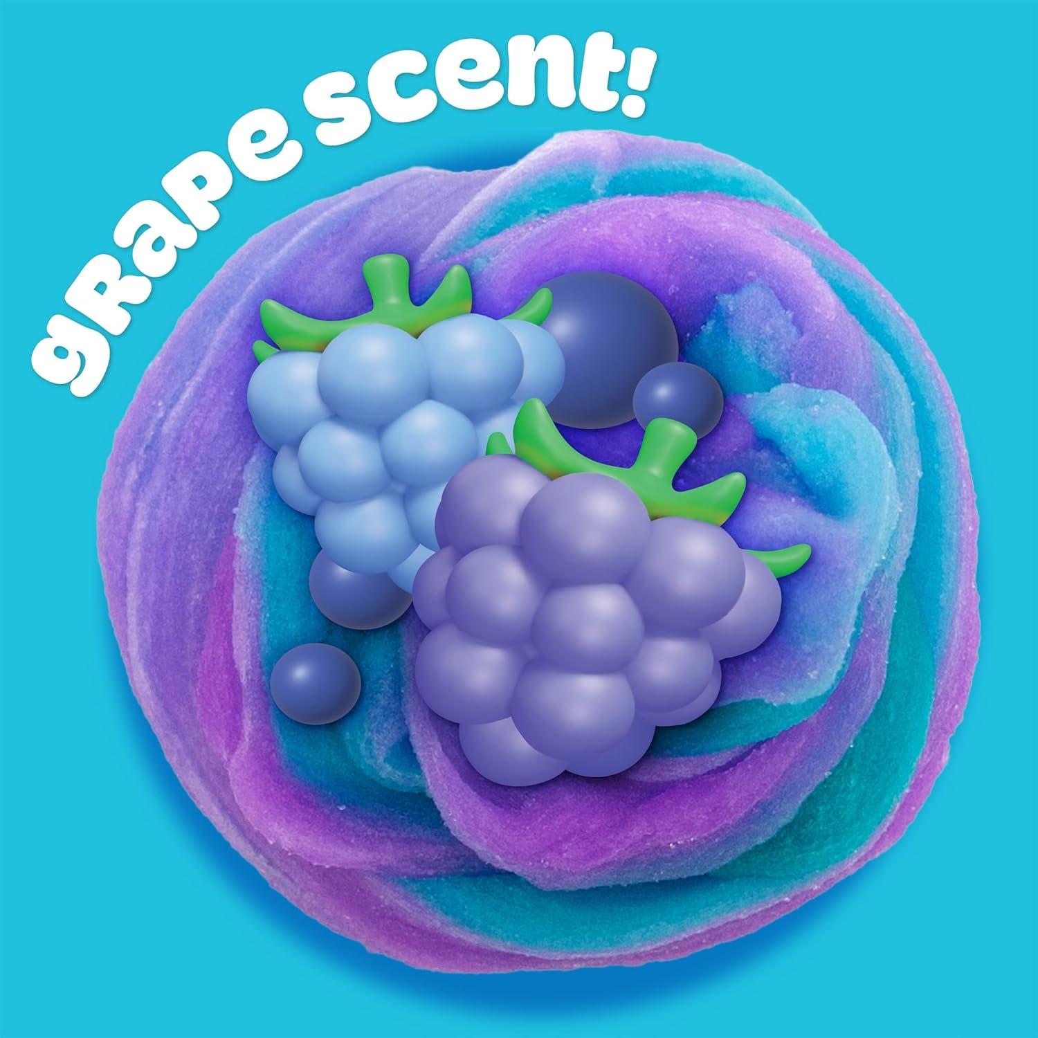 Play-Doh Nube 170g Púrpura Verde Azulado Aroma Frambuesa