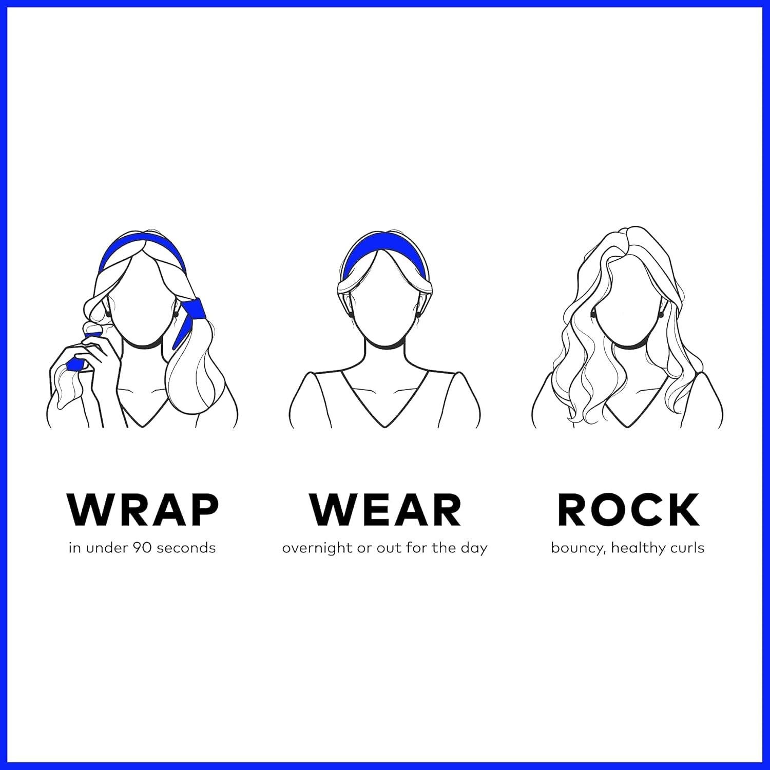 Rizador de Cabello Sin Calor RobeCurls Diadema Satén Moca