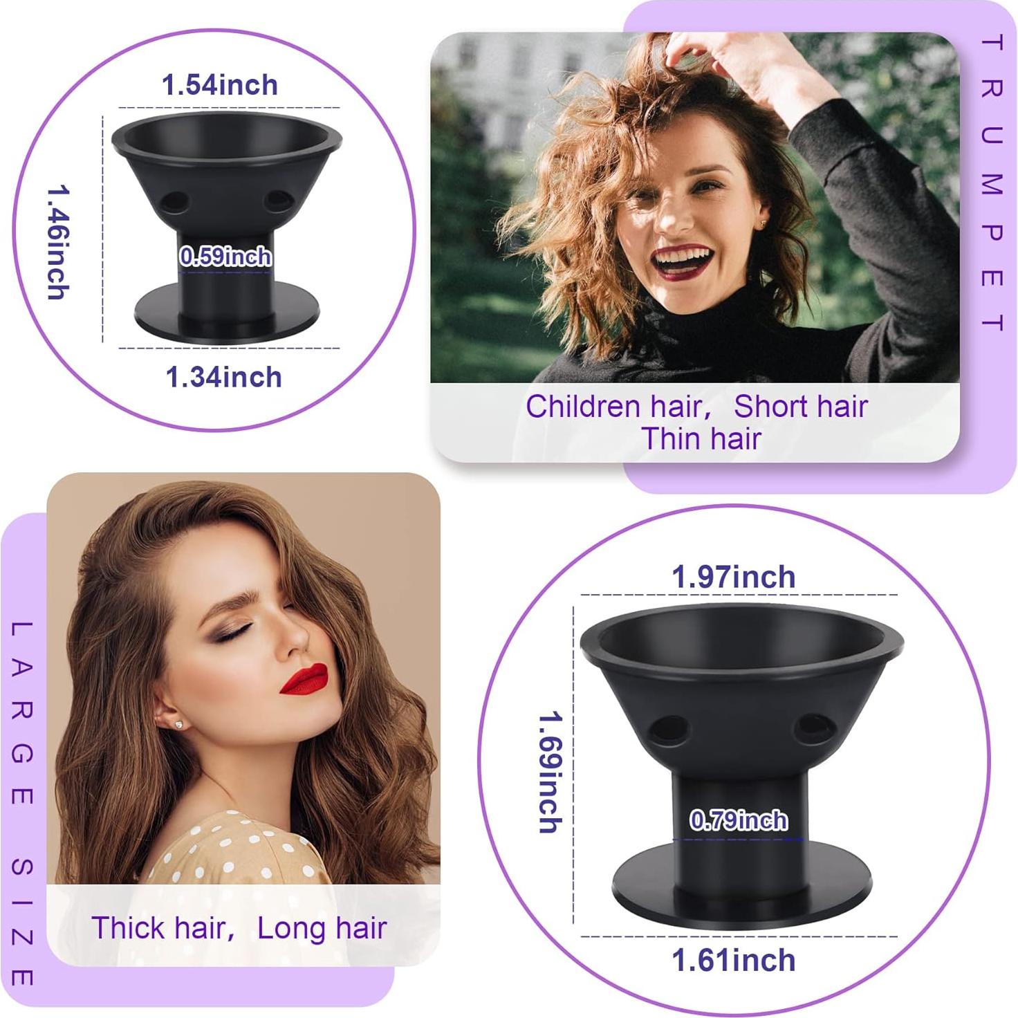 Rulos de Pelo de Silicona JANYUN 40 Pcs - 20 Grandes y 20 Pequeños