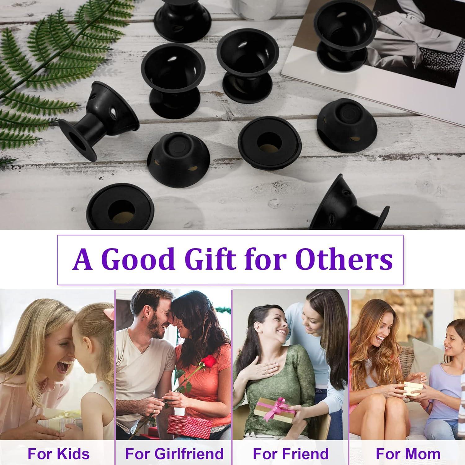 Rulos de Pelo de Silicona JANYUN 40 Pcs - 20 Grandes y 20 Pequeños