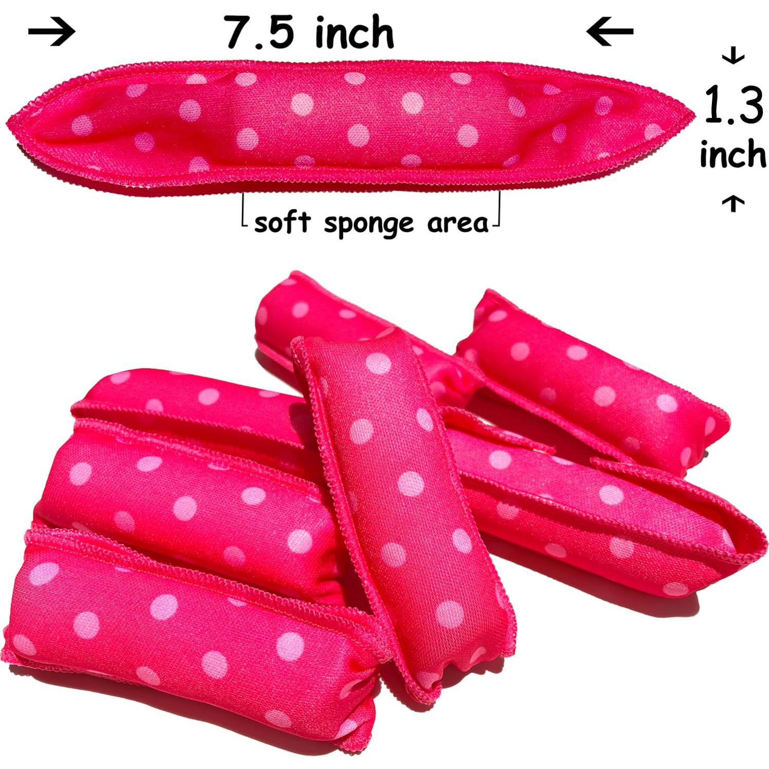 Rulos Suaves Aimin para Rizos Sin Calor - 30 Piezas Rosa