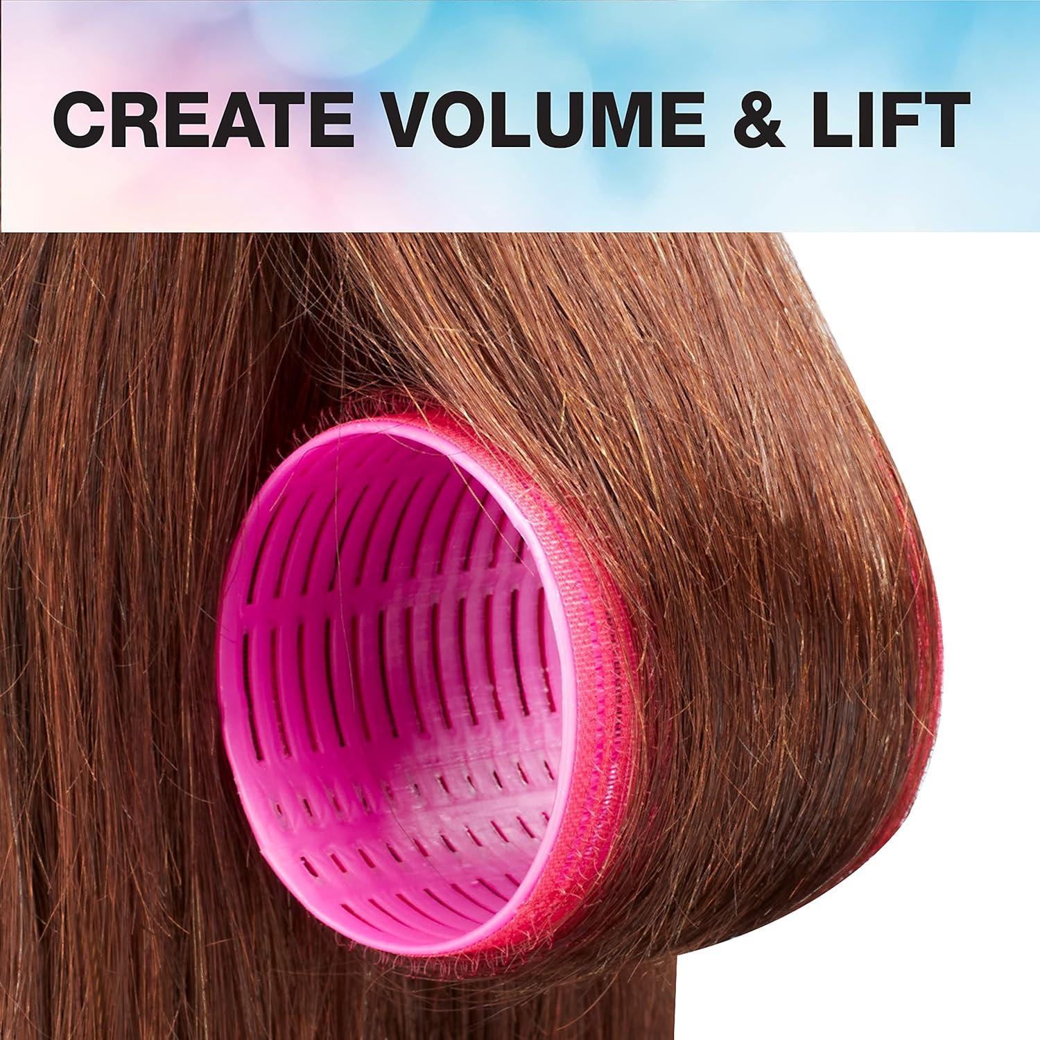 Rulos Sin Calor Conair 9 Jumbo Rosa Fucsia para Cabello