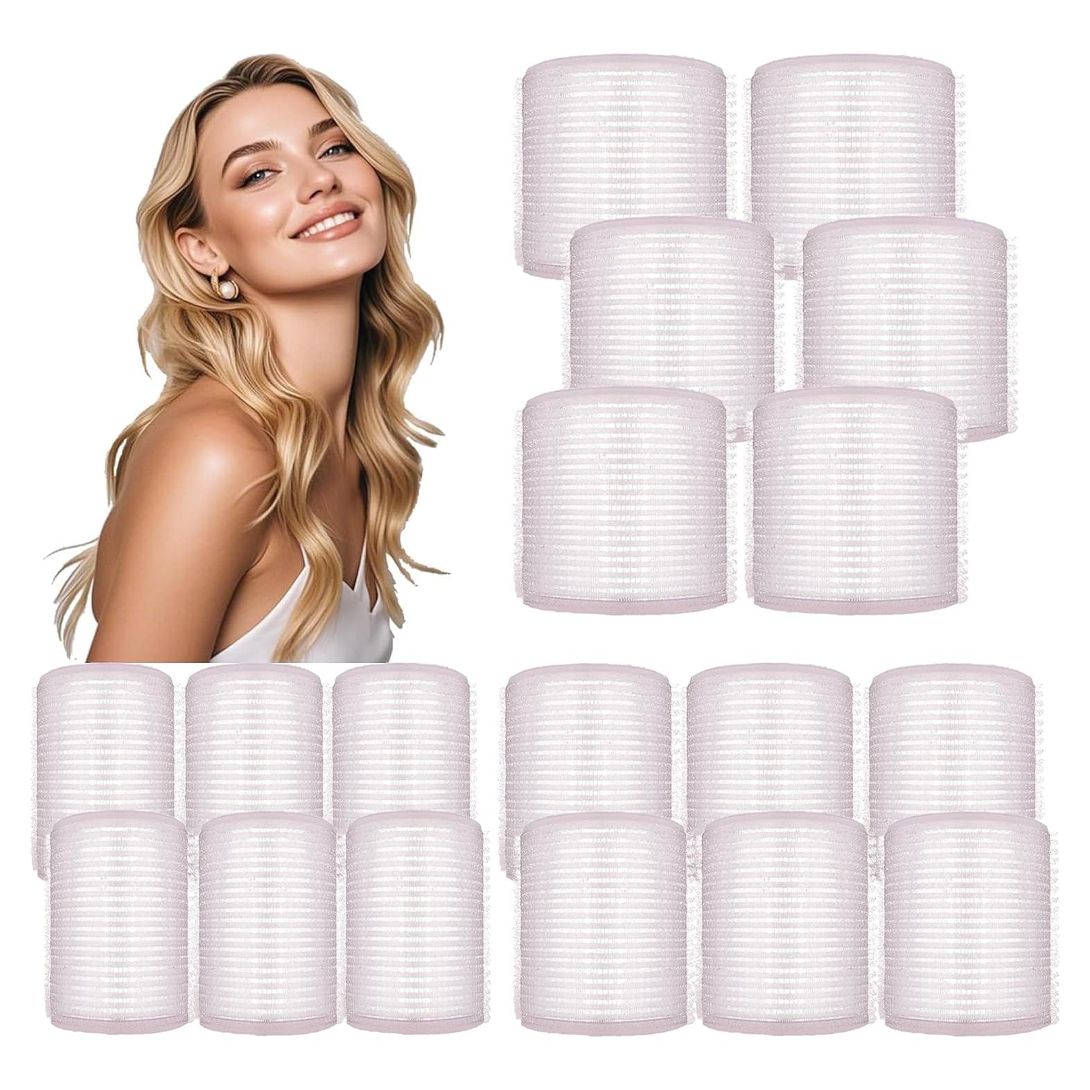 Rodillos de Pelo HYOUJIN 18 Piezas Cerámicos Autoadhesivos