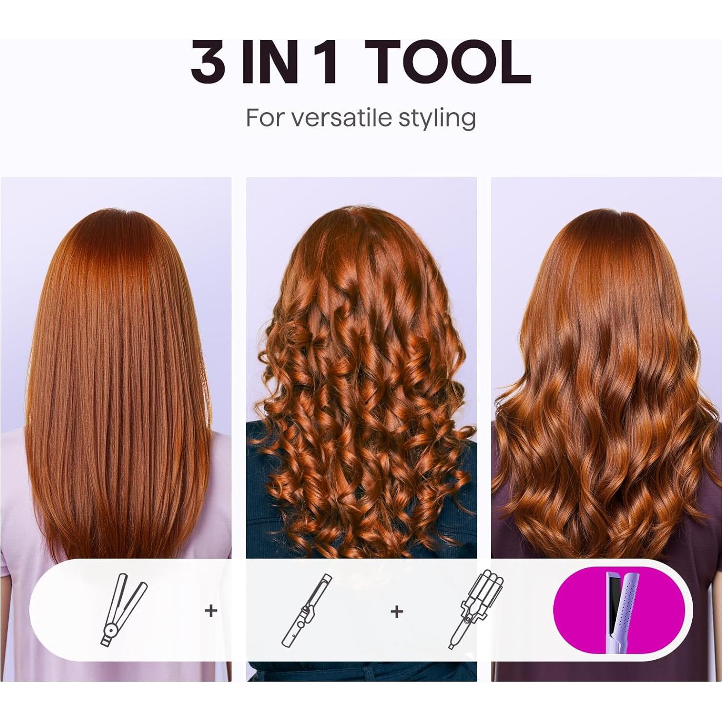 Rizador de Cabello Wavytalk Airflow Styler 2 en 1 3.18 cm Púrpura