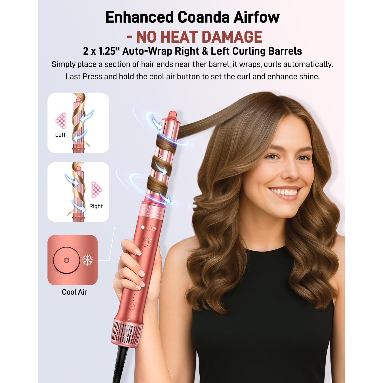 Cepillo Secador de Cabello 5 en 1 HITTIONA Iónico 1.43kg