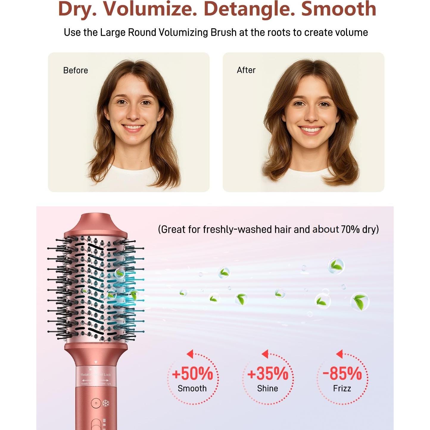 Cepillo Secador de Cabello 5 en 1 HITTIONA Iónico 1.43kg