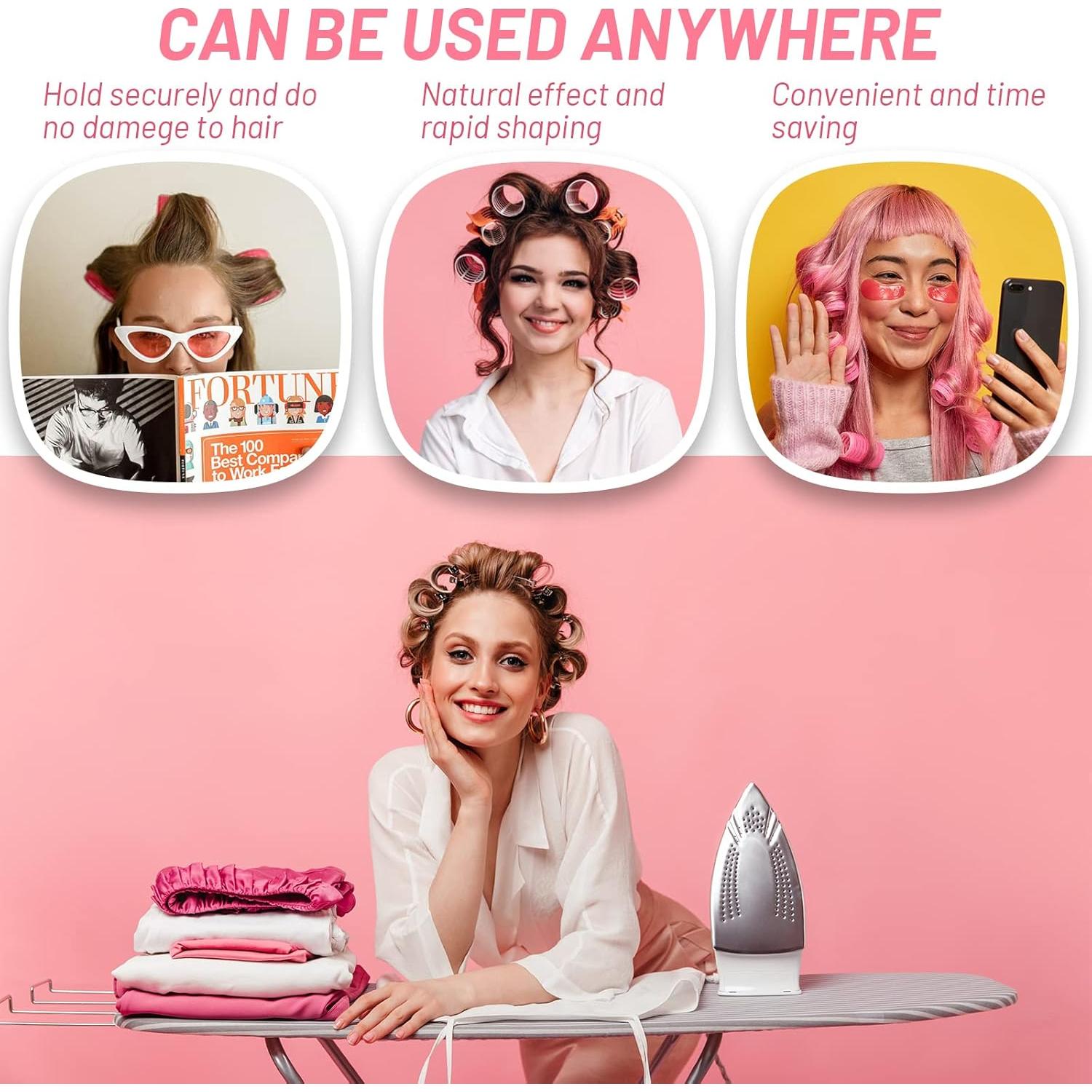 Rulos Grandes Autoadhesivos Acejoz con Clips Acero Inoxidable