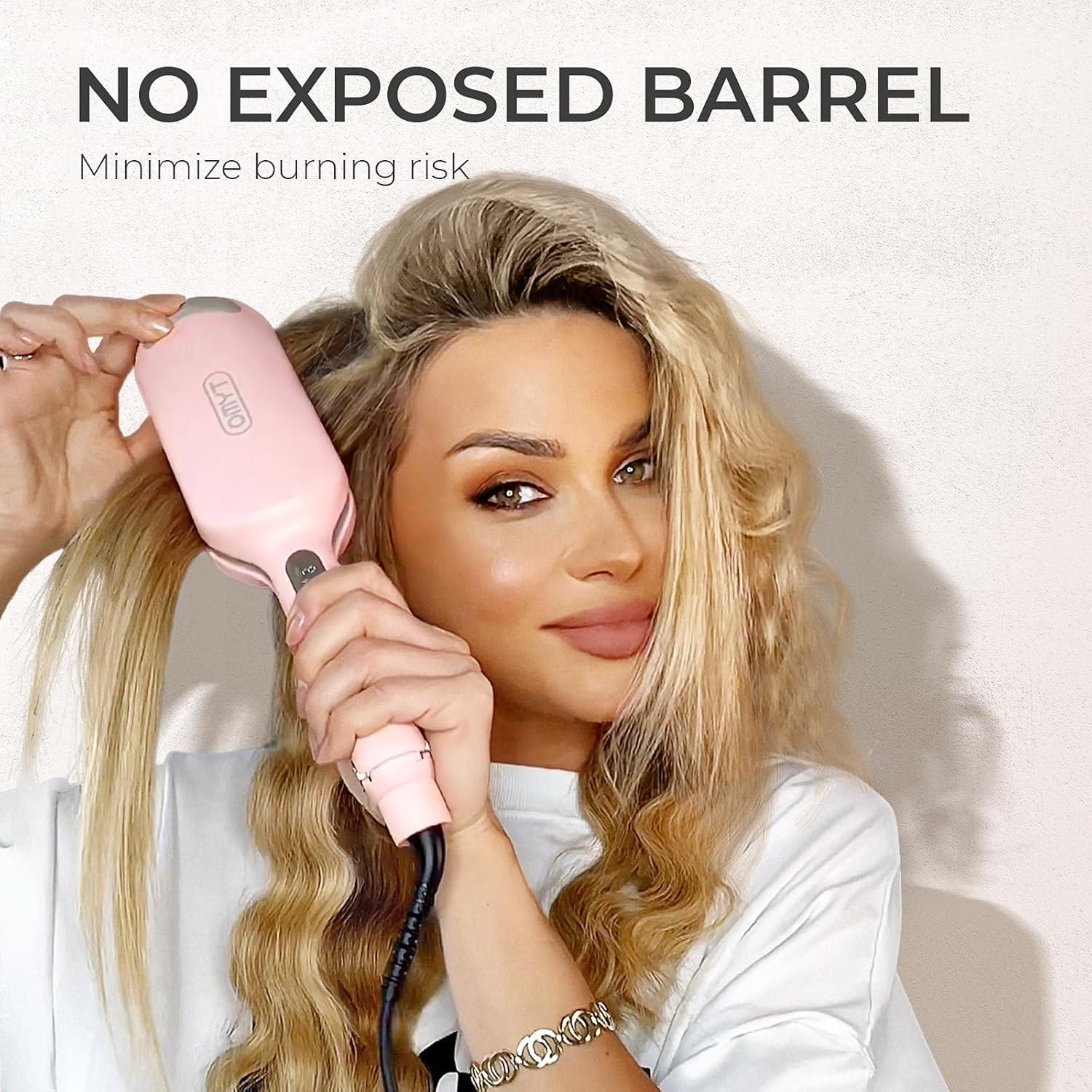 Rizador de Cabello TYMO ROVY 3.18 cm Cerámica Rosa Doble Voltaje