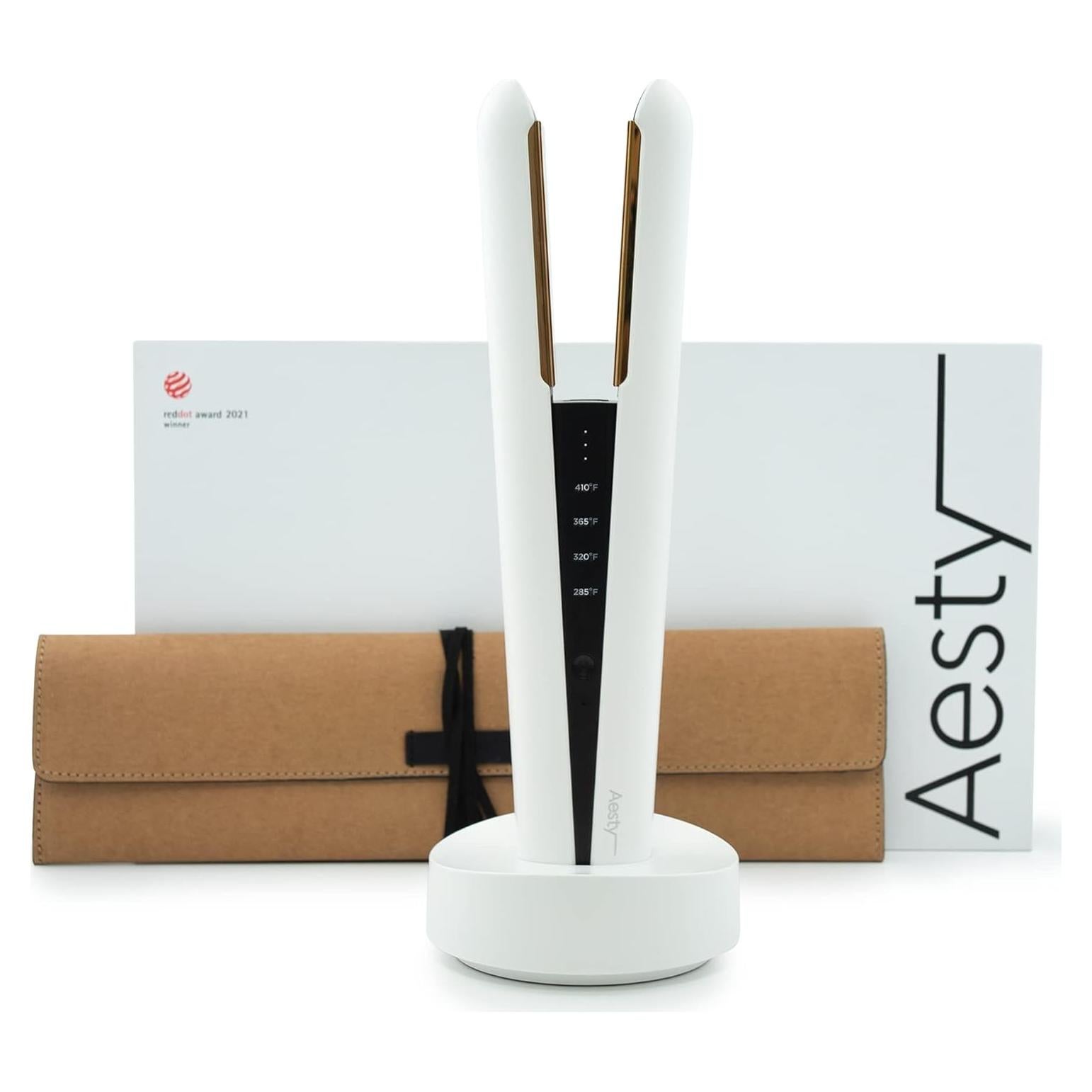 Plancha de Pelo Inalámbrica Aesty Dual Heater 40s Calentamiento