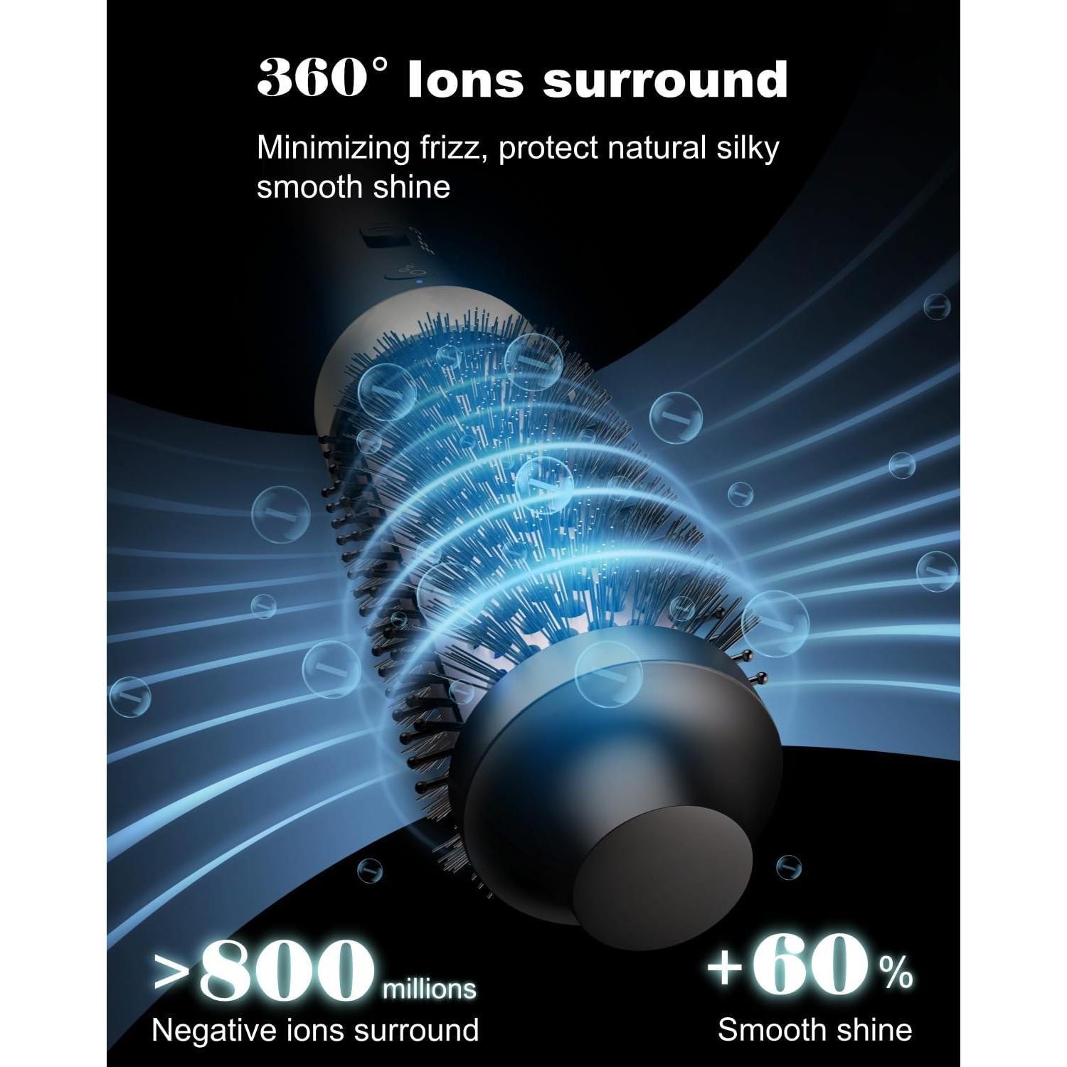 Cepillo Térmico Iónico Disstar FS103 1.5'' Calentamiento Rápido