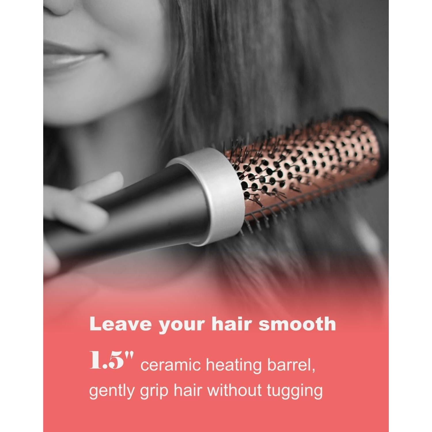 Cepillo Térmico Iónico Disstar FS103 1.5'' Calentamiento Rápido