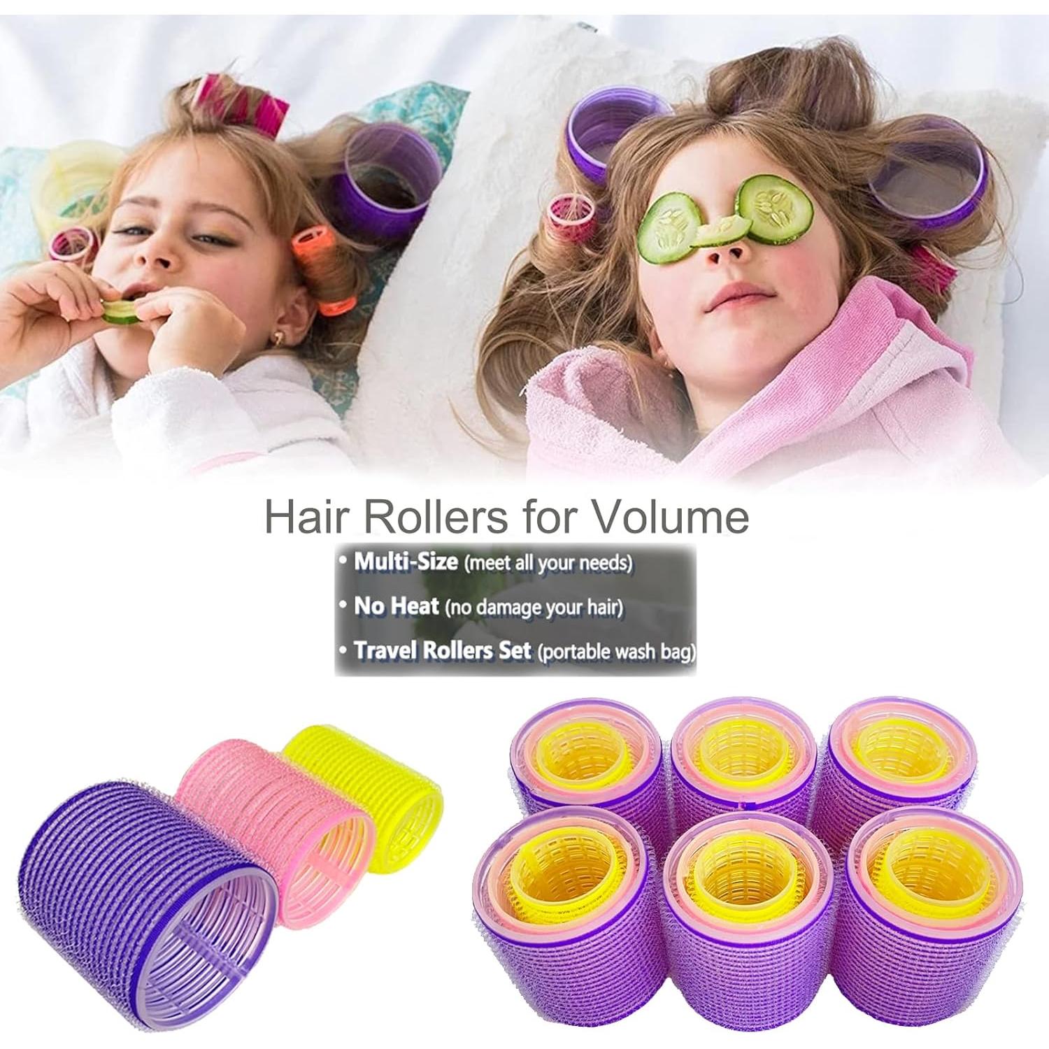 Juego de Rulos Grandes ROPIKIS 31pcs Sin Calor para Cabello