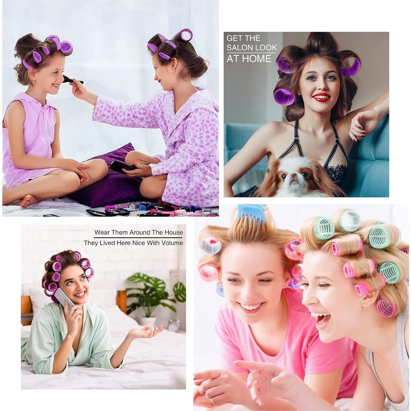 Juego de Rulos Grandes ROPIKIS 31pcs Sin Calor para Cabello