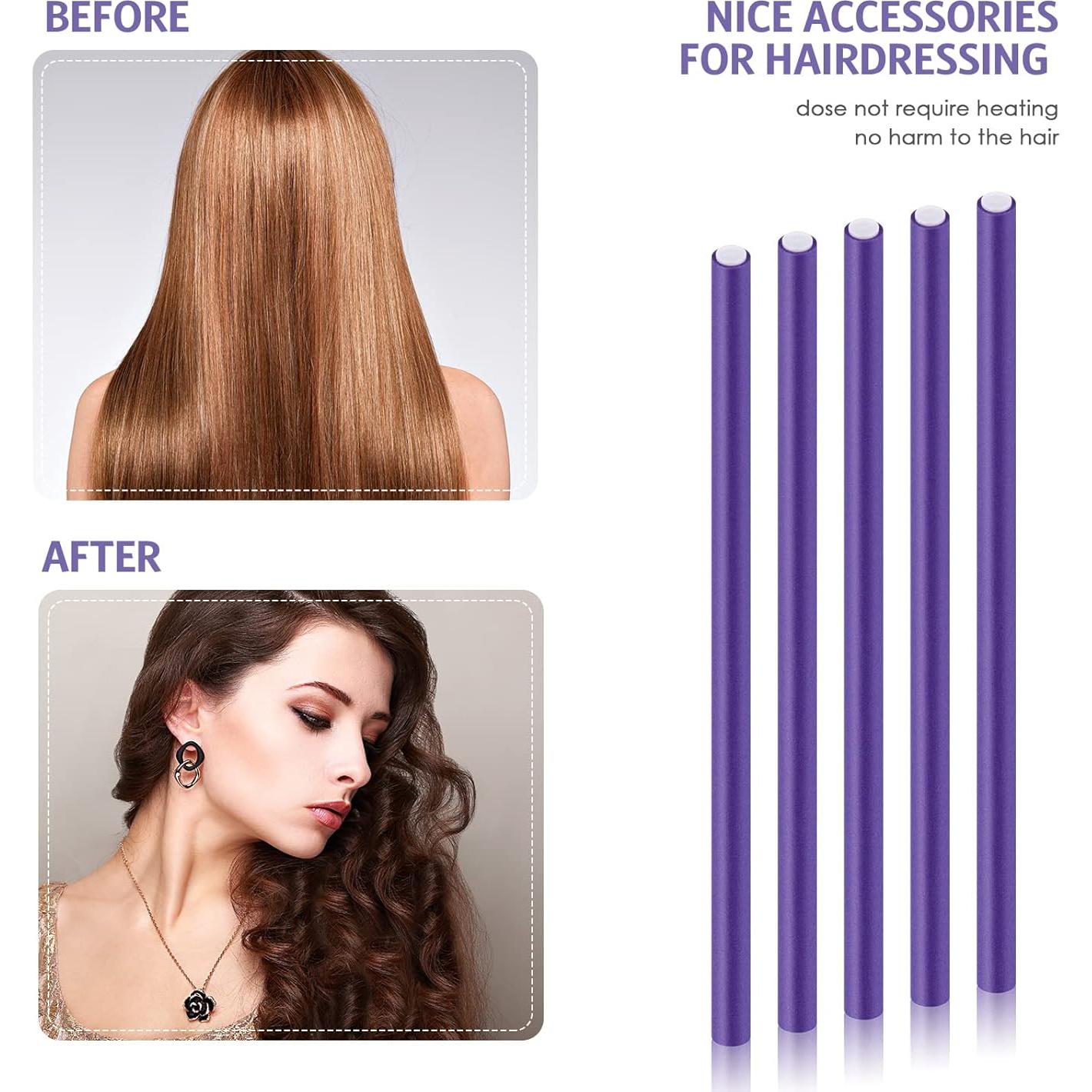 Varillas Flexibles para Rizar el Cabello WILLBOND 60 Piezas