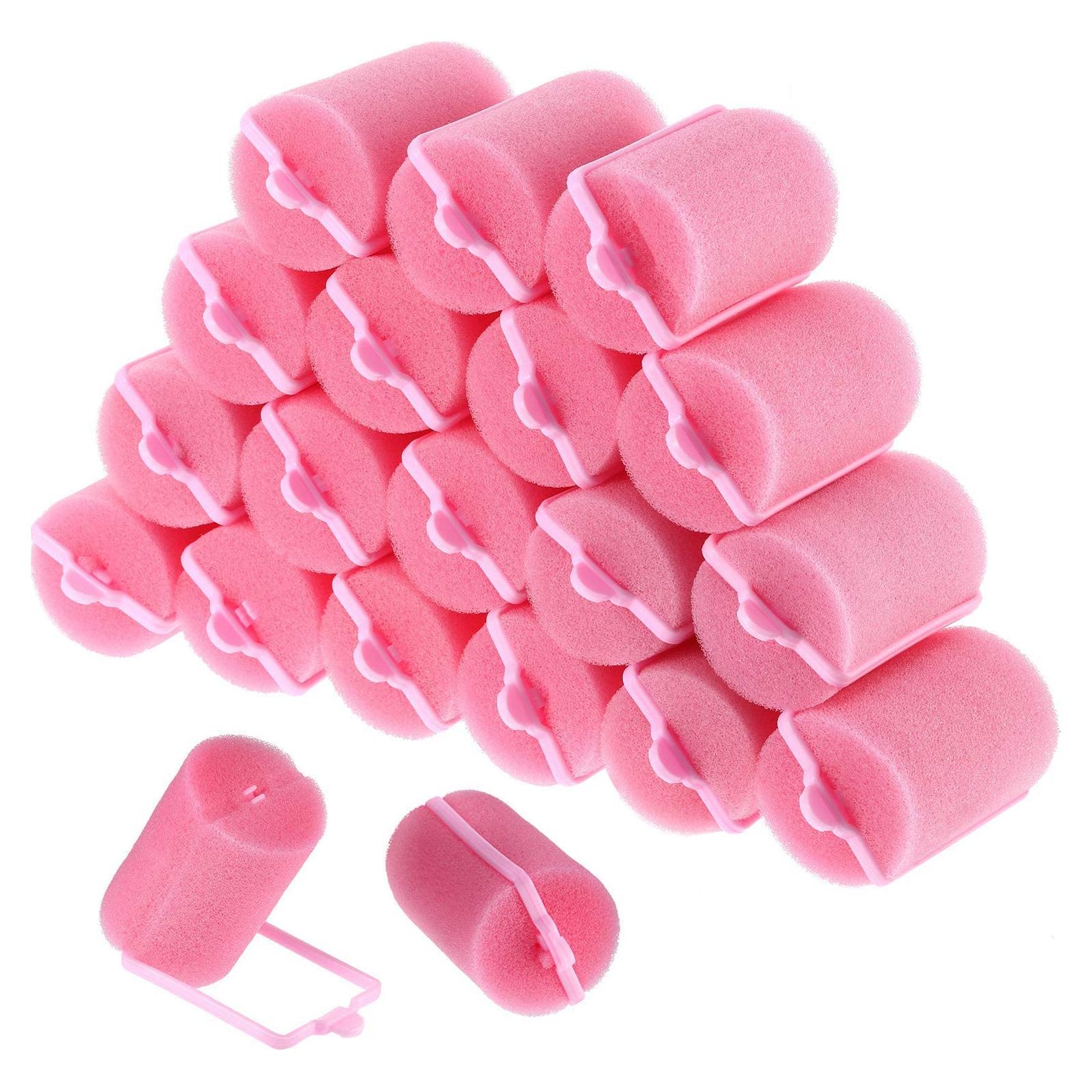 Rulos de Espuma Geyoga 18 Piezas Rosa 4.06x7.11cm