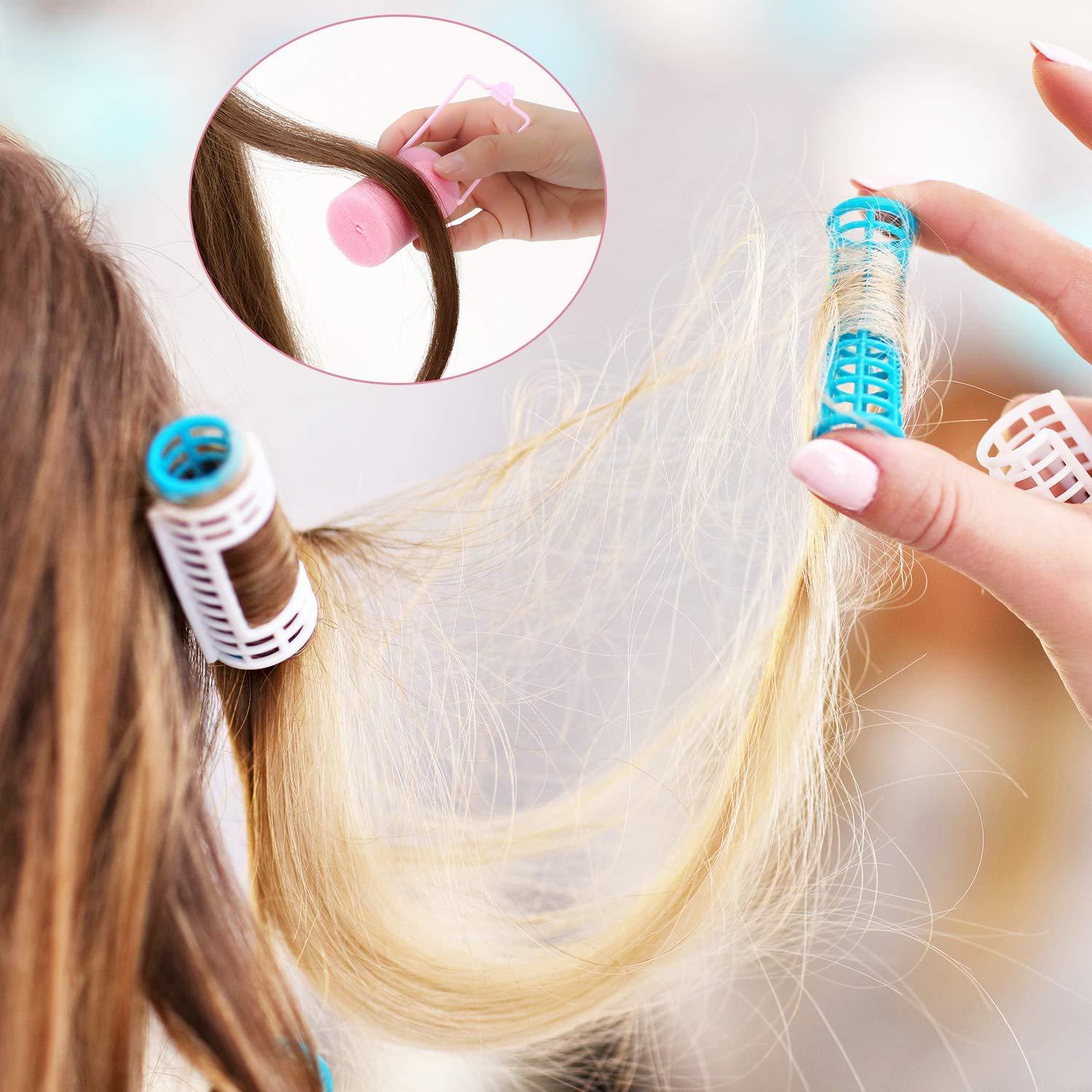 Rulos de Espuma Geyoga 18 Piezas Rosa 4.06x7.11cm