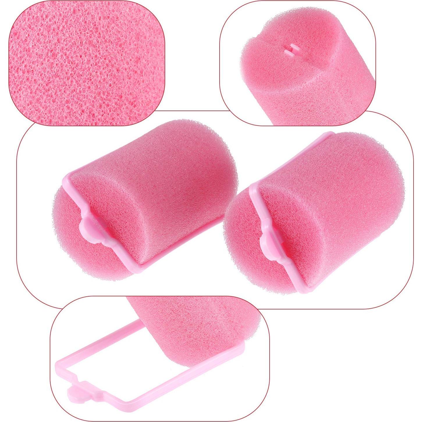 Rulos de Espuma Geyoga 18 Piezas Rosa 4.06x7.11cm