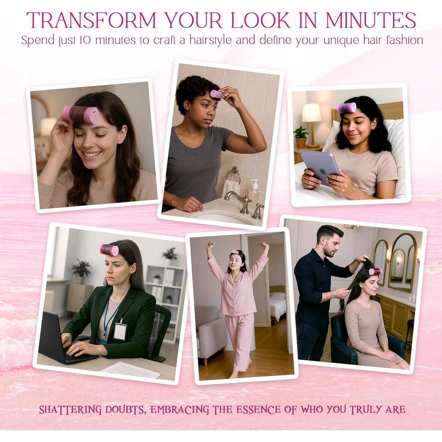 Set de 2 Rizadores de Cabello Eléctricos JIMEZON Portátiles