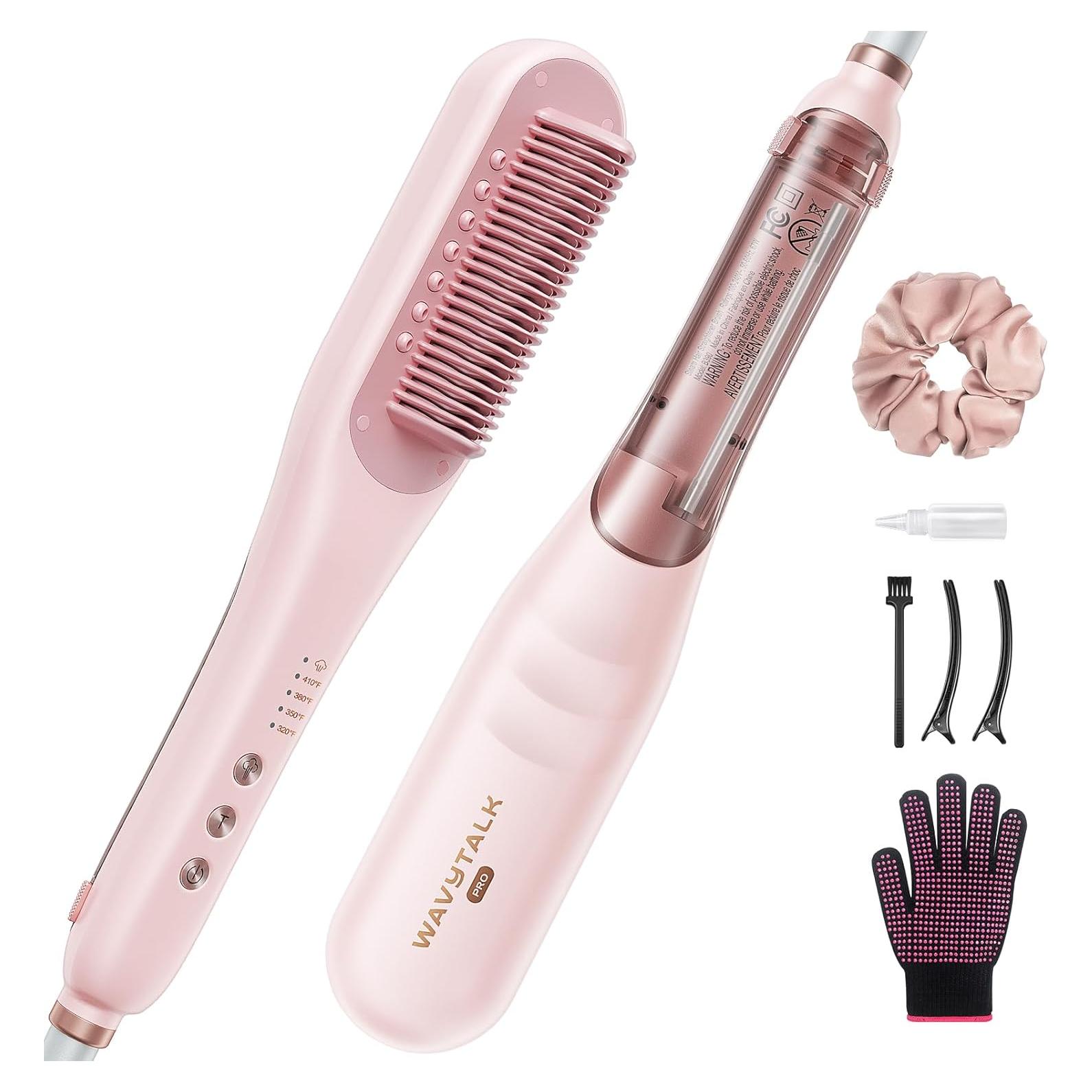 Cepillo Alisador de Cabello Wavytalk Pro Steam 3 en 1