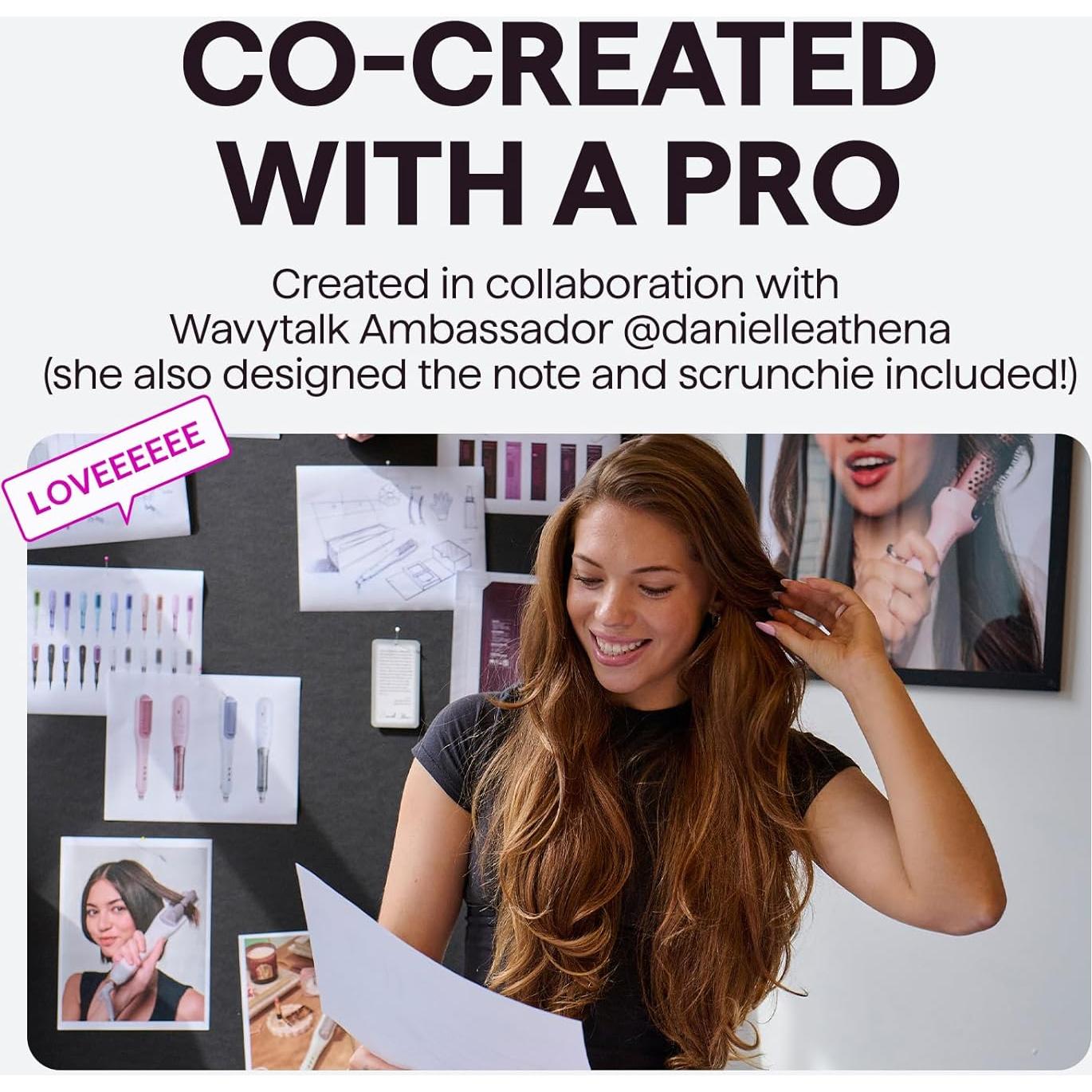 Cepillo Alisador de Cabello Wavytalk Pro Steam 3 en 1