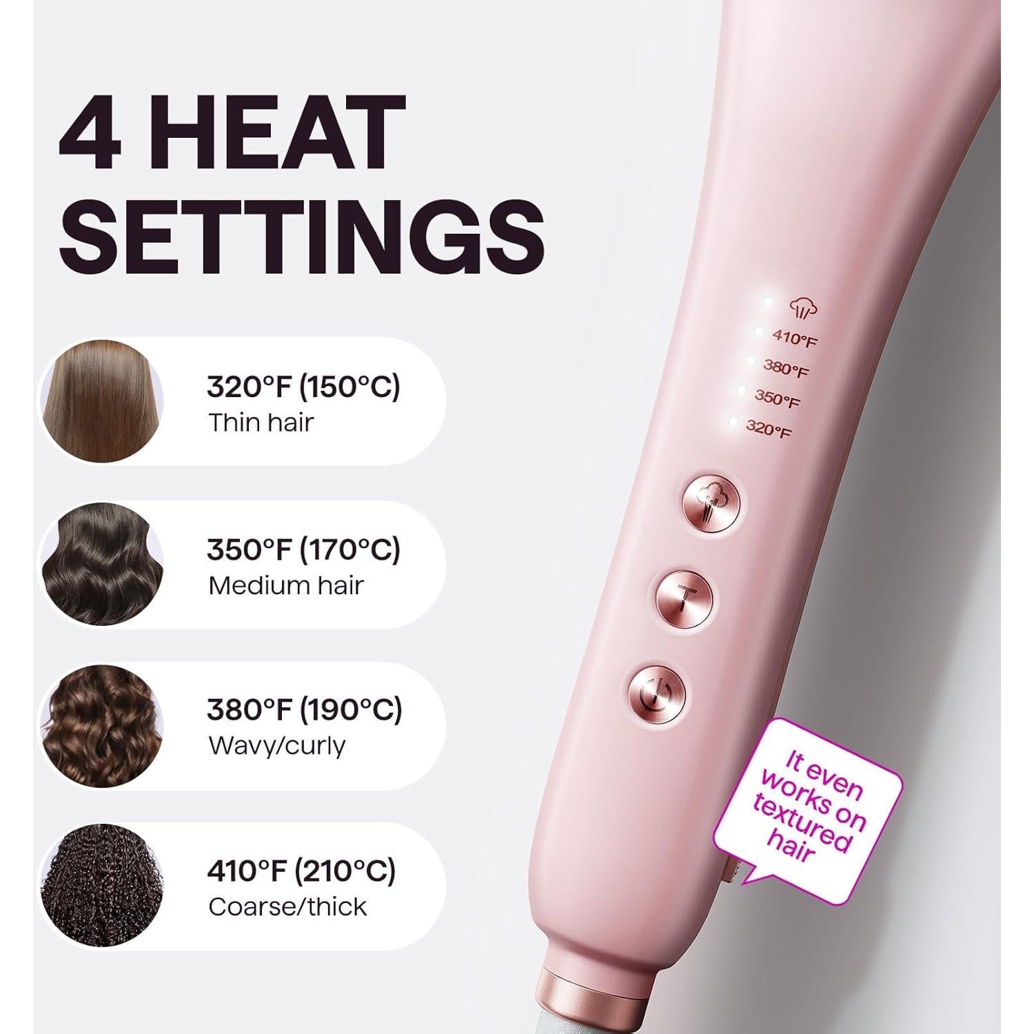 Cepillo Alisador de Cabello Wavytalk Pro Steam 3 en 1