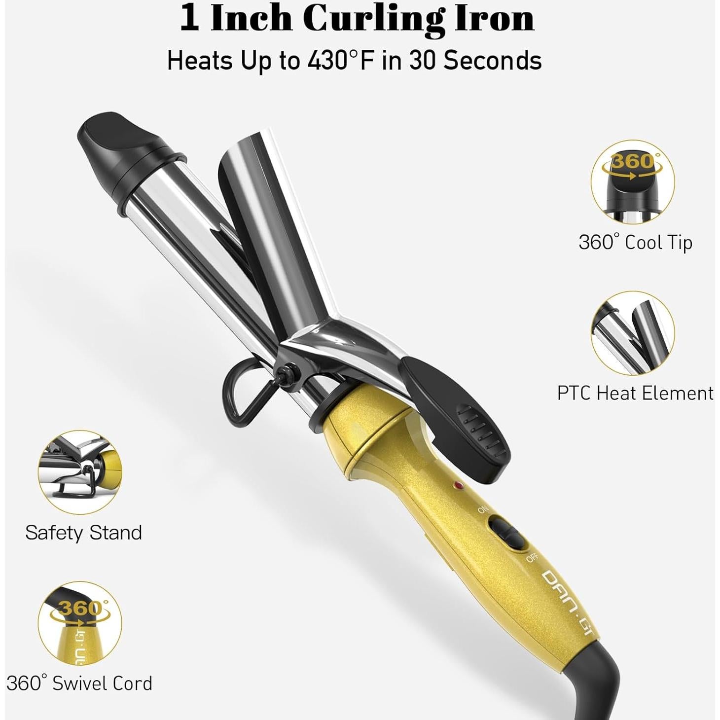 Conjunto Cepillo Secador y Mini Rizador DAN Technology 1"