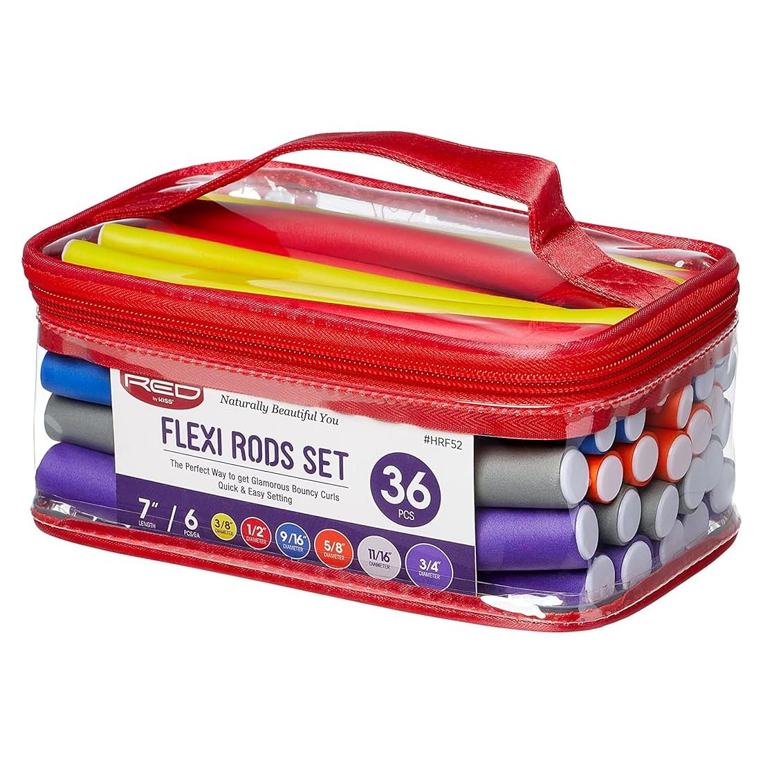 Rulos de Espuma Flexibles Red by Kiss 36 PCS 18 cm