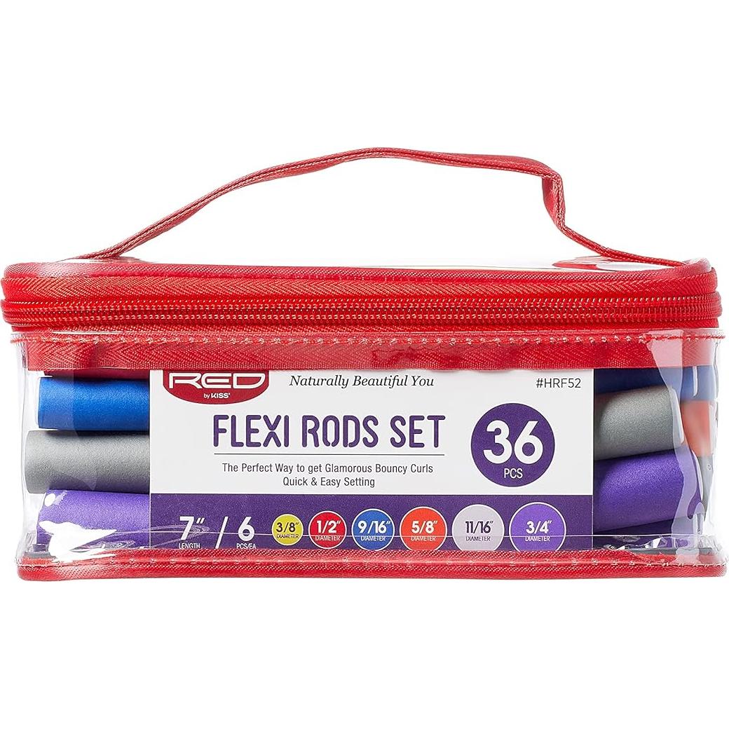 Rulos de Espuma Flexibles Red by Kiss 36 PCS 18 cm