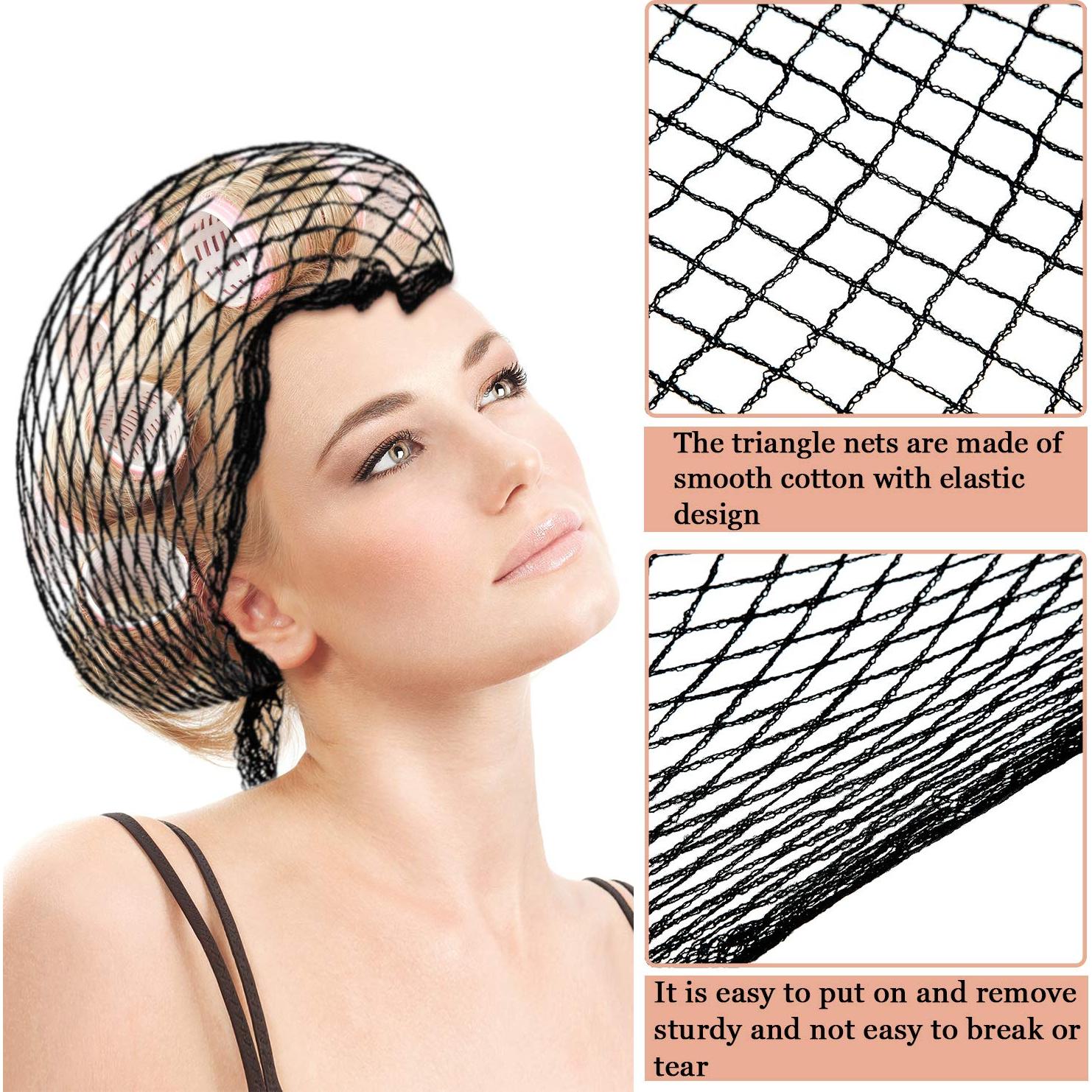 Red de Cabello Triangular WILLBOND Algodón 90x90x145cm Negro