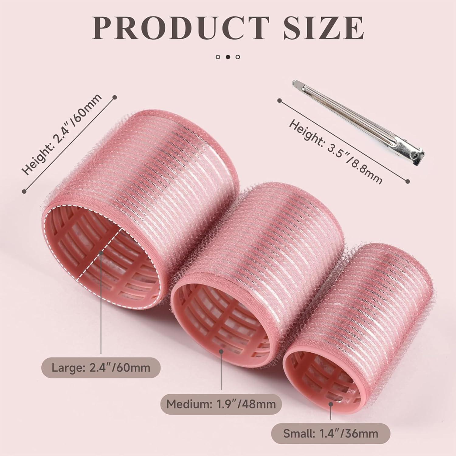 Juego de Rulos Térmicos de Cerámica XN - 26 Piezas Rosa