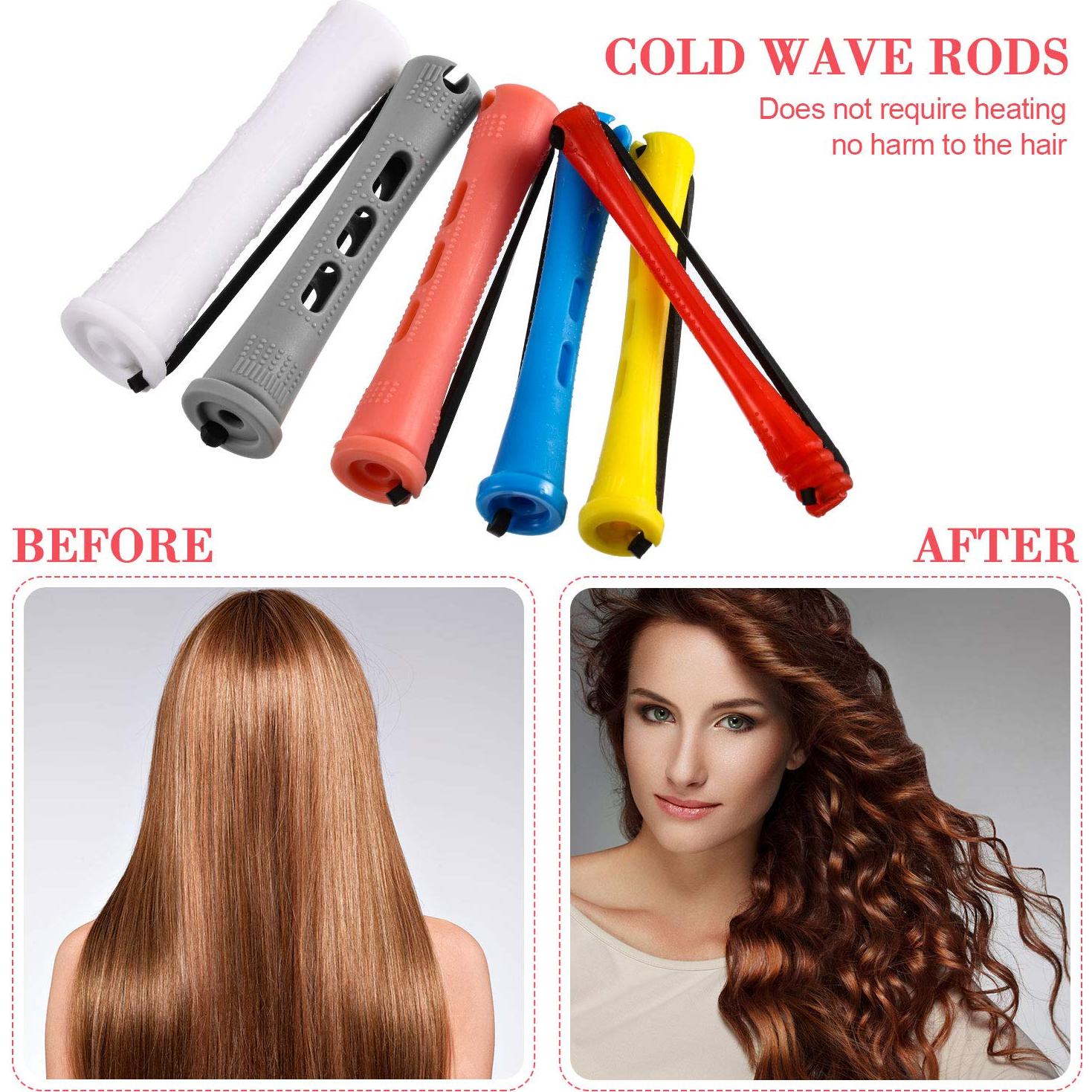 Set de 72 Rulos de Plástico Cortos WILLBOND para Perm