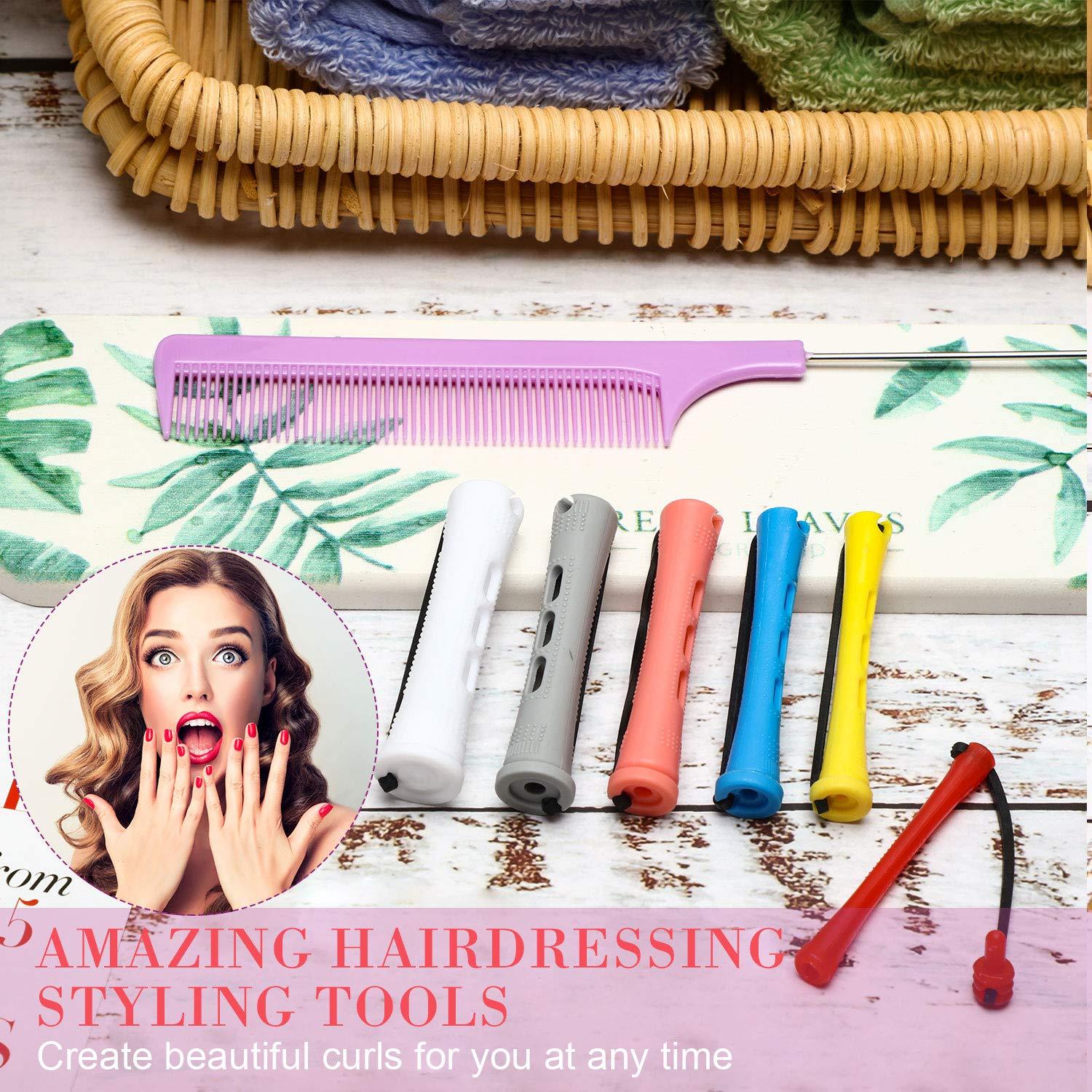 Set de 72 Rulos de Plástico Cortos WILLBOND para Perm