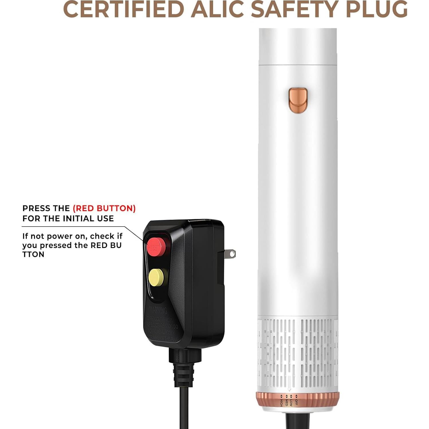 Cepillo Secador de Cabello OKWRAP 6 en 1 Profesional Blanco