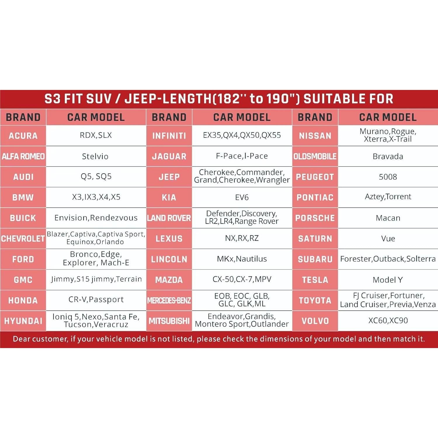 Cubierta SUV Impermeable AltoCover Ajuste Universal 482 cm