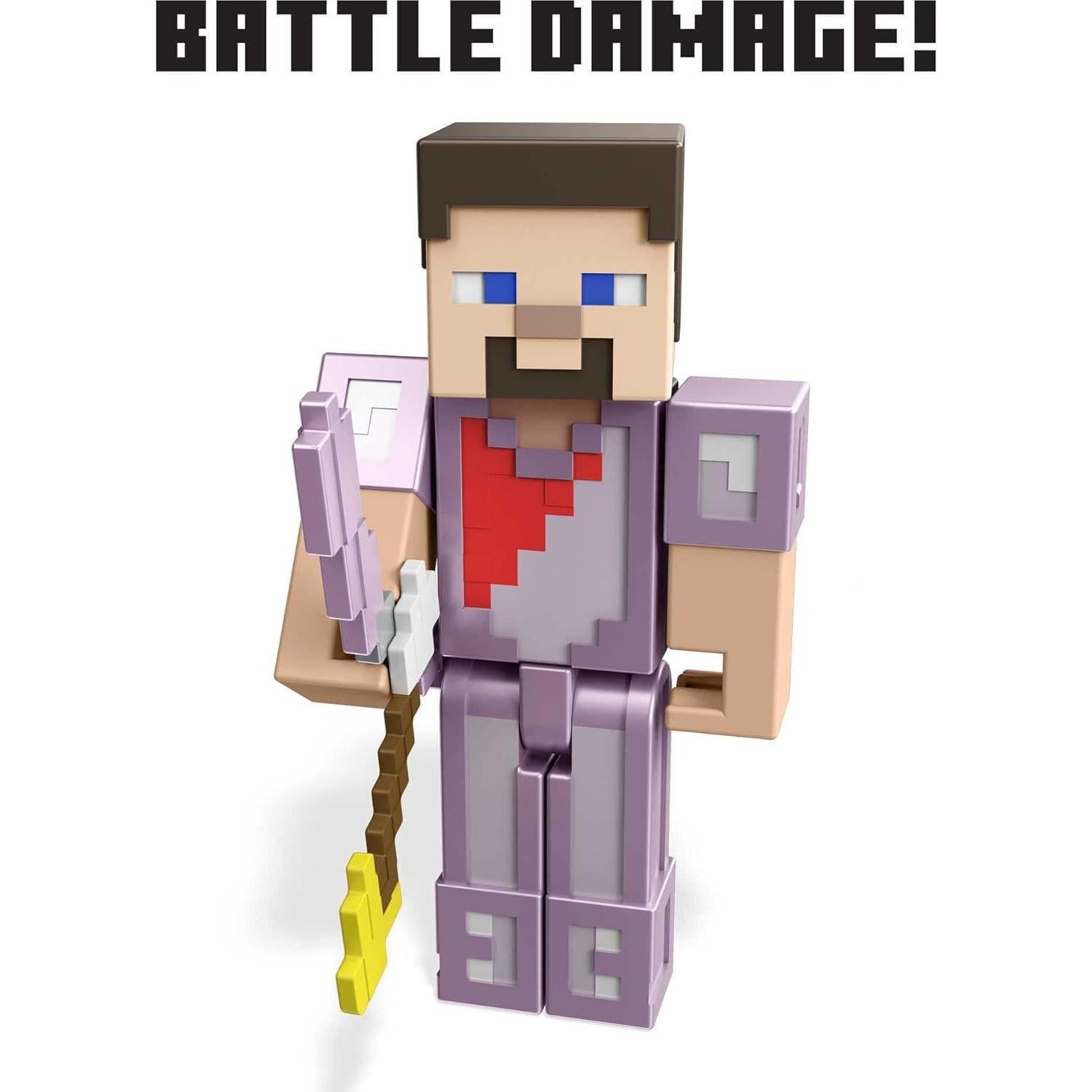 Figura Dragón Final Mattel Minecraft 50.8 cm + Steve 8.26 cm