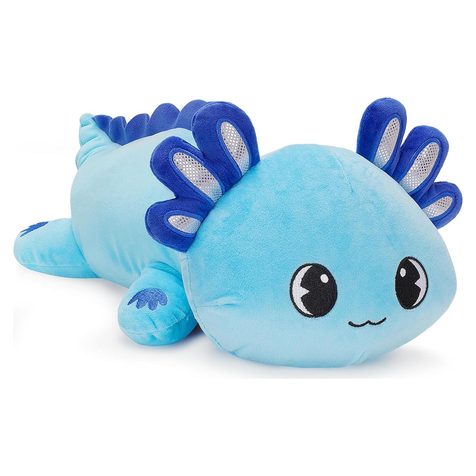 Peluche Axolote Azul Officygnet 33 cm Suave Kawaii