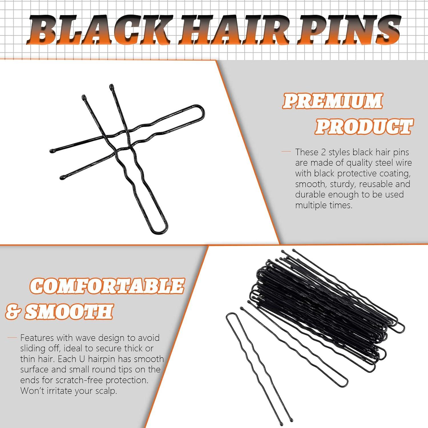 Kit de 380 Horquillas Negras Rustark con Almacenamiento