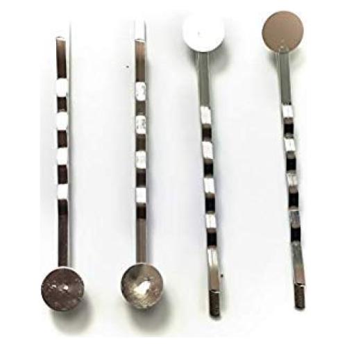 Pinzas para el cabello TODO en UNO 55mm Plata 100pcs