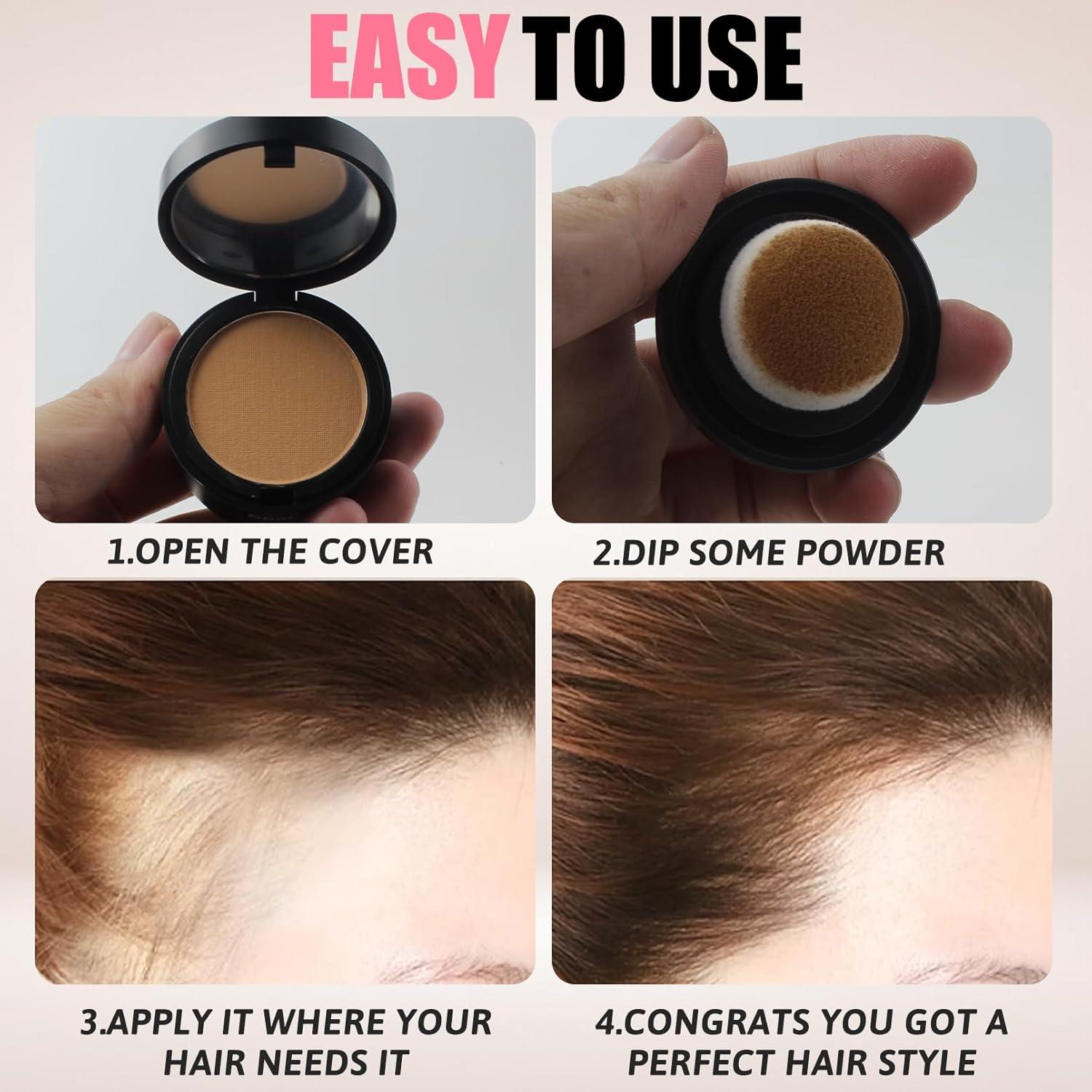 Polvo Retoque Raíces Seaboll 40g B-Marrón Medio A Prueba de Manchas