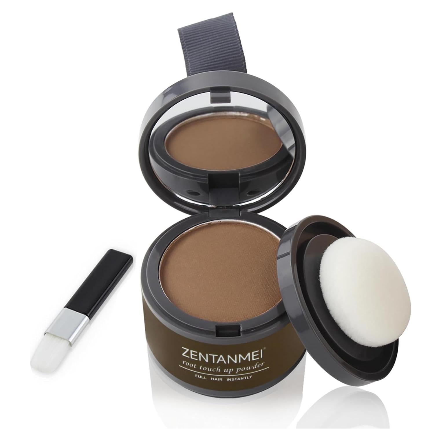 Polvo Retoque Raíces ZENTANMEI Castaño Rojizo 4g - A prueba de Sudor
