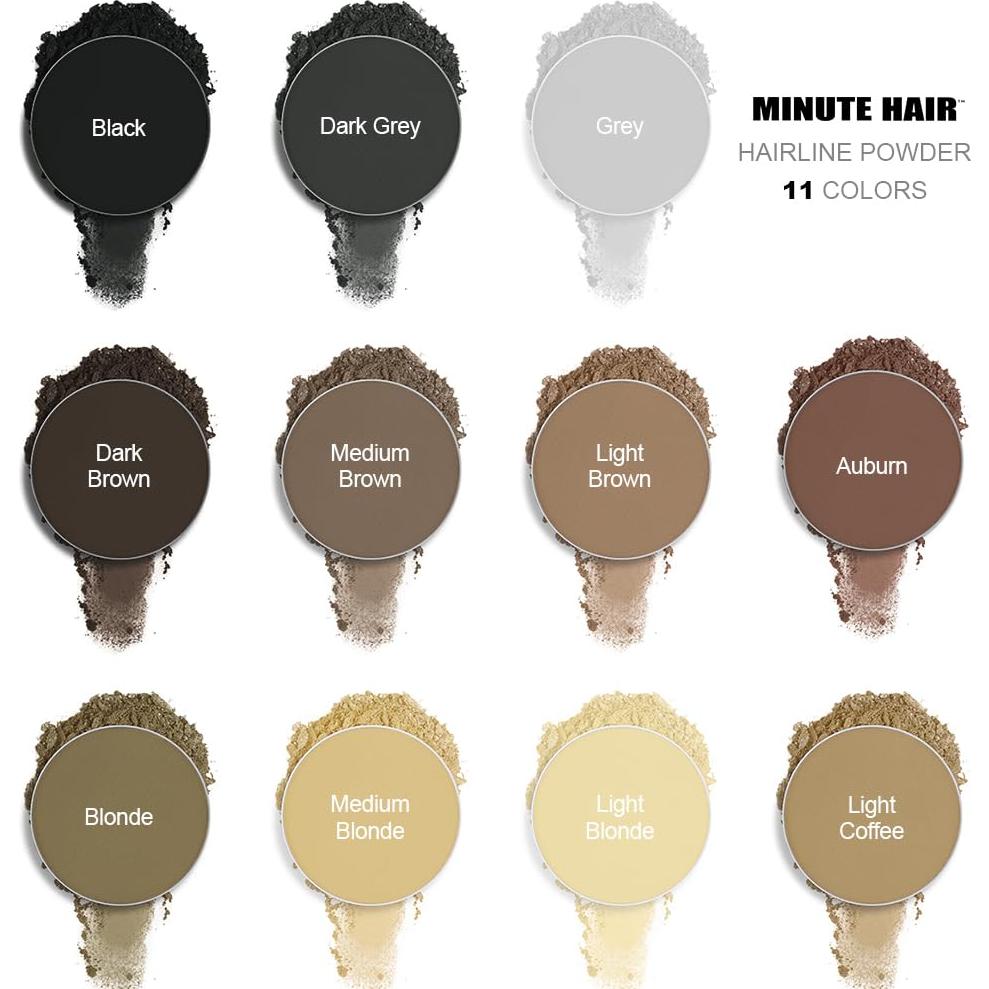 Polvo de Sombra de Raíz Minute 10g - Marrón Medio para Cabello