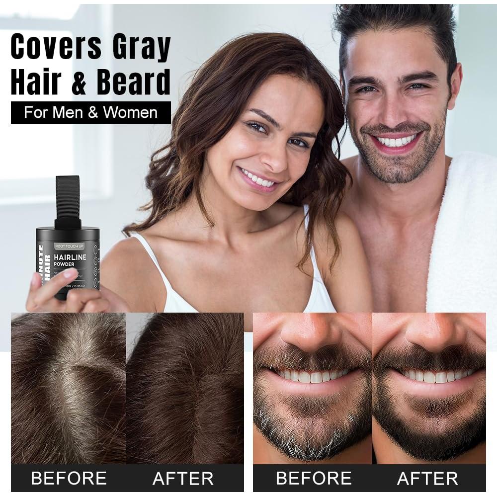 Polvo de Sombra de Raíz Minute 10g - Marrón Medio para Cabello