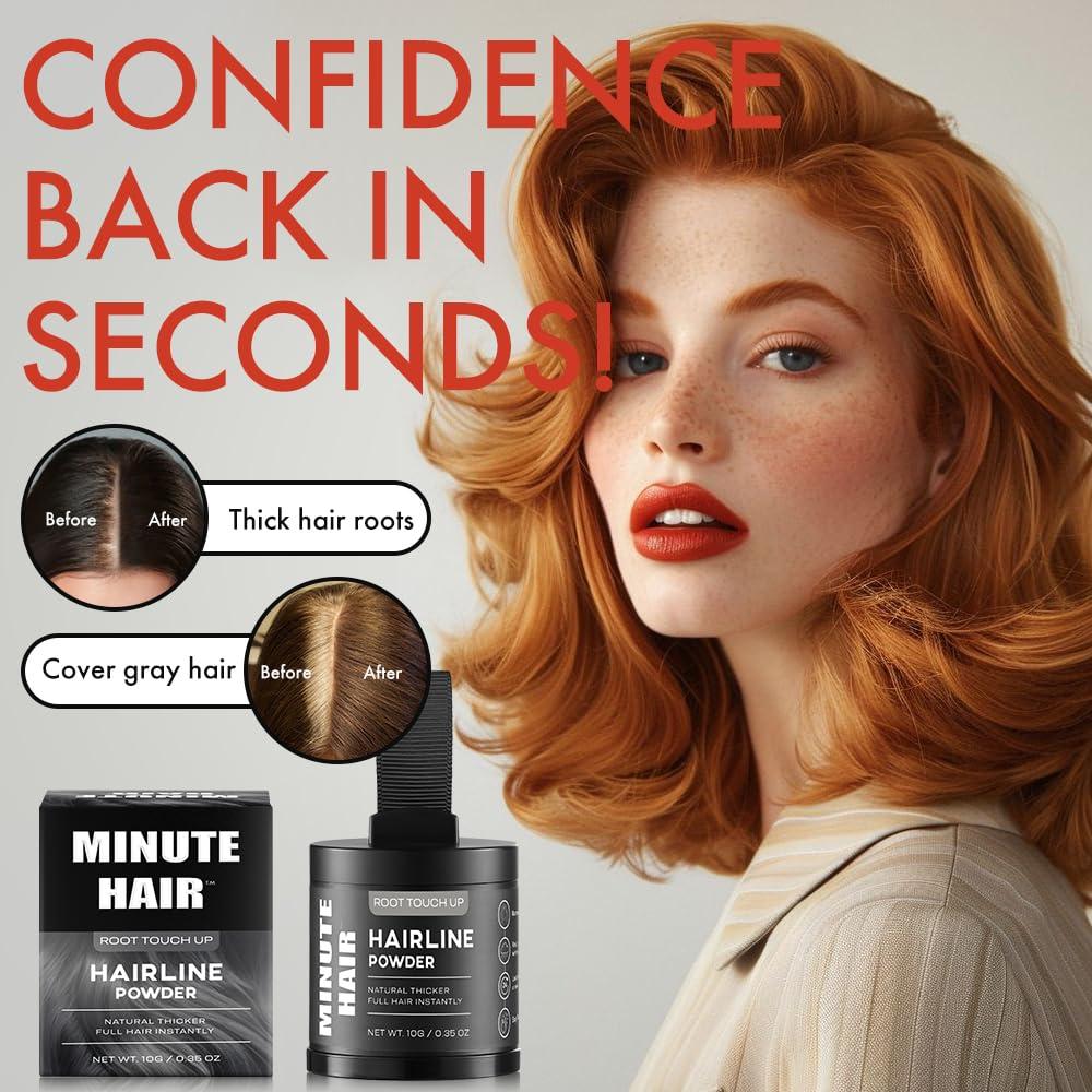 Polvo de Sombra de Raíz Minute 10g - Marrón Medio para Cabello