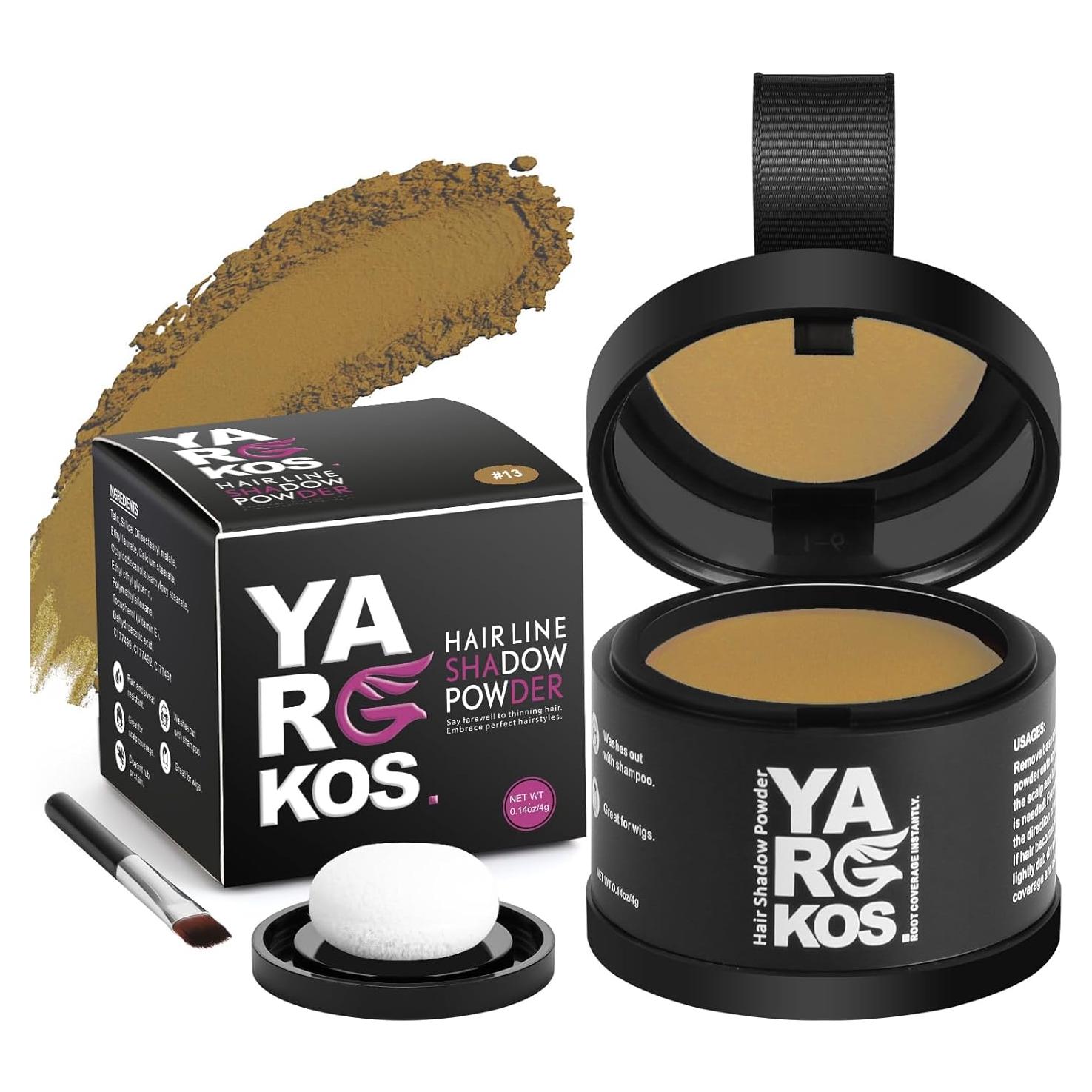 Polvo de Sombra para Cabello Rubio Oscuro Yargkos 3.97g