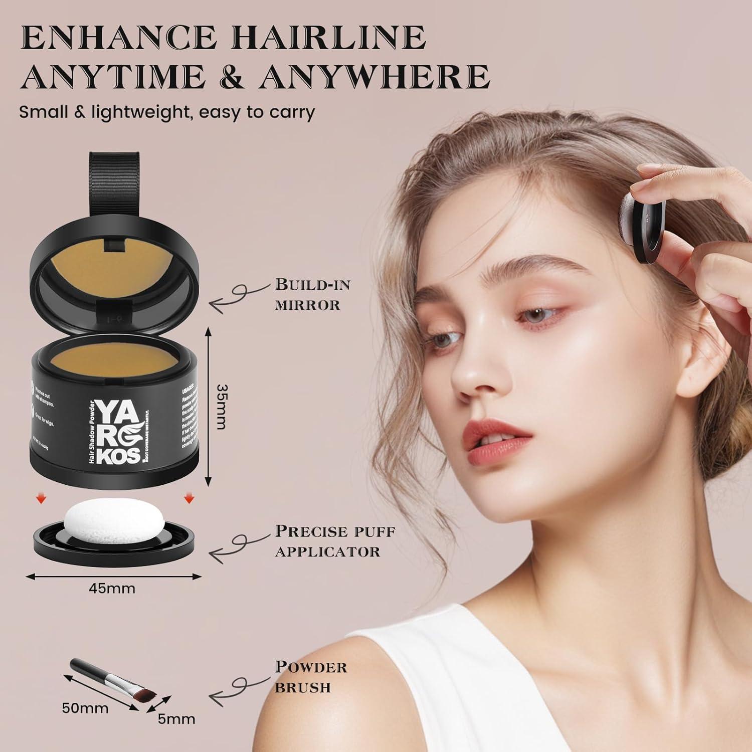 Polvo de Sombra para Cabello Rubio Oscuro Yargkos 3.97g