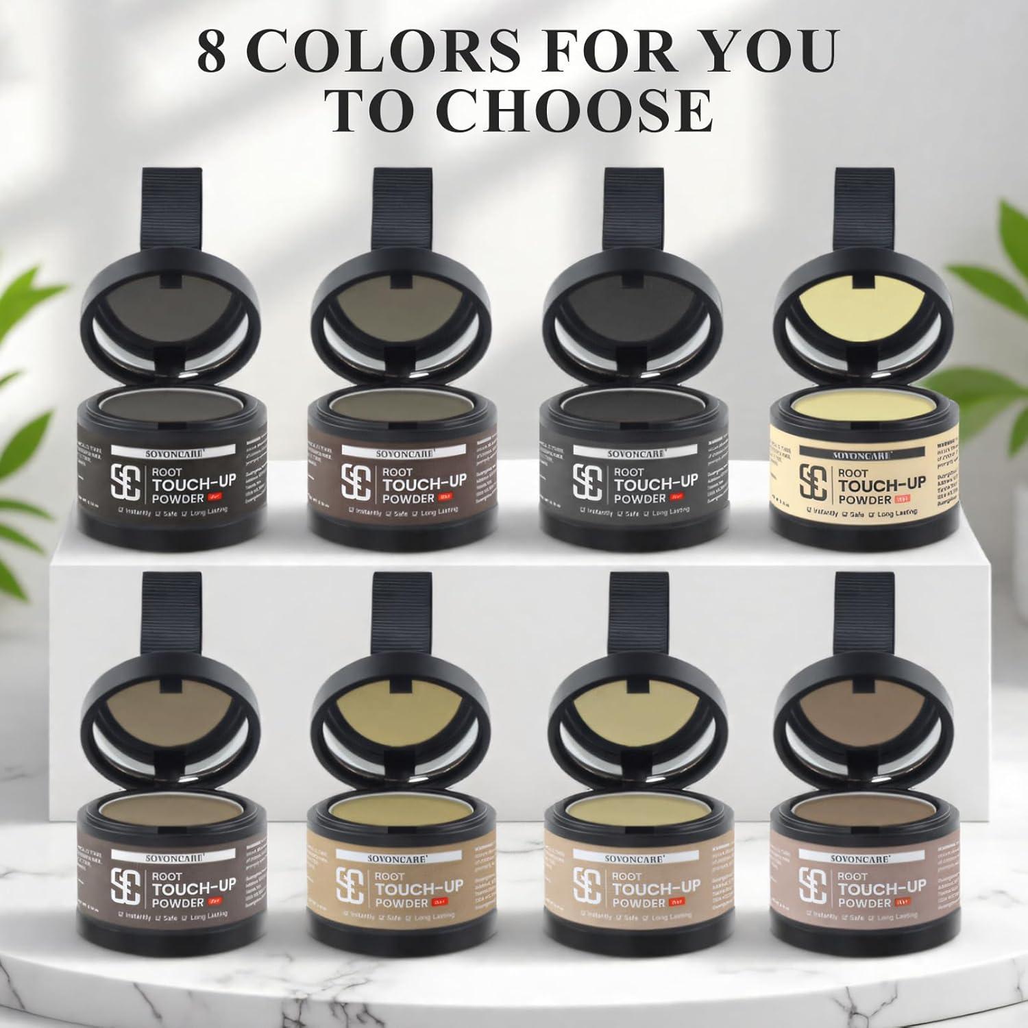 Polvo Húmedo para Retoque de Raíces SOVONCARE Marrón Claro 41 g