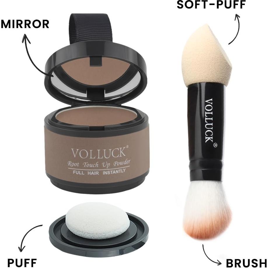 Polvo Retoque Raíces ONLOOKERS Marrón Claro 60g - Cubre Grises