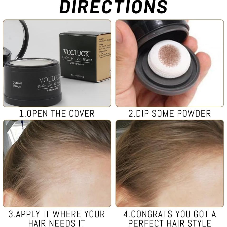 Polvo Retoque Raíces ONLOOKERS Marrón Claro 60g - Cubre Grises